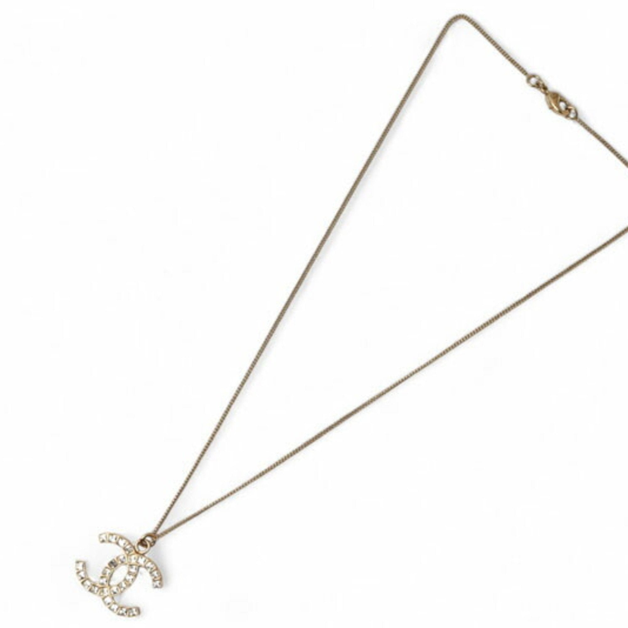 CC Logo Pendant Necklace Metal