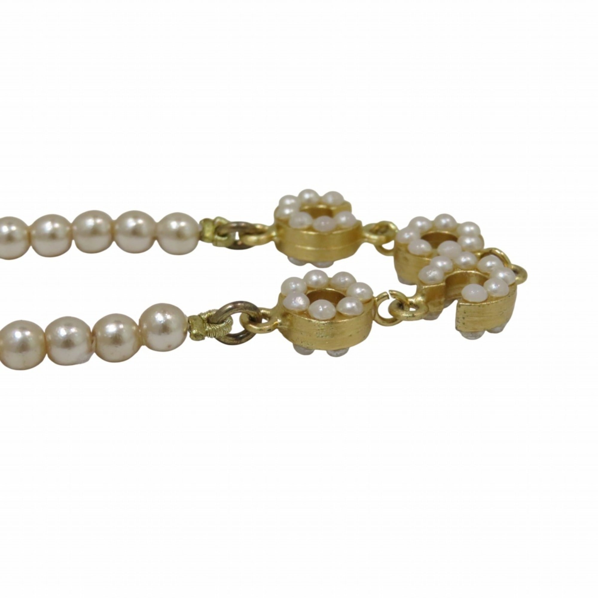 Pendant Necklace Artificial Pearl and Gold