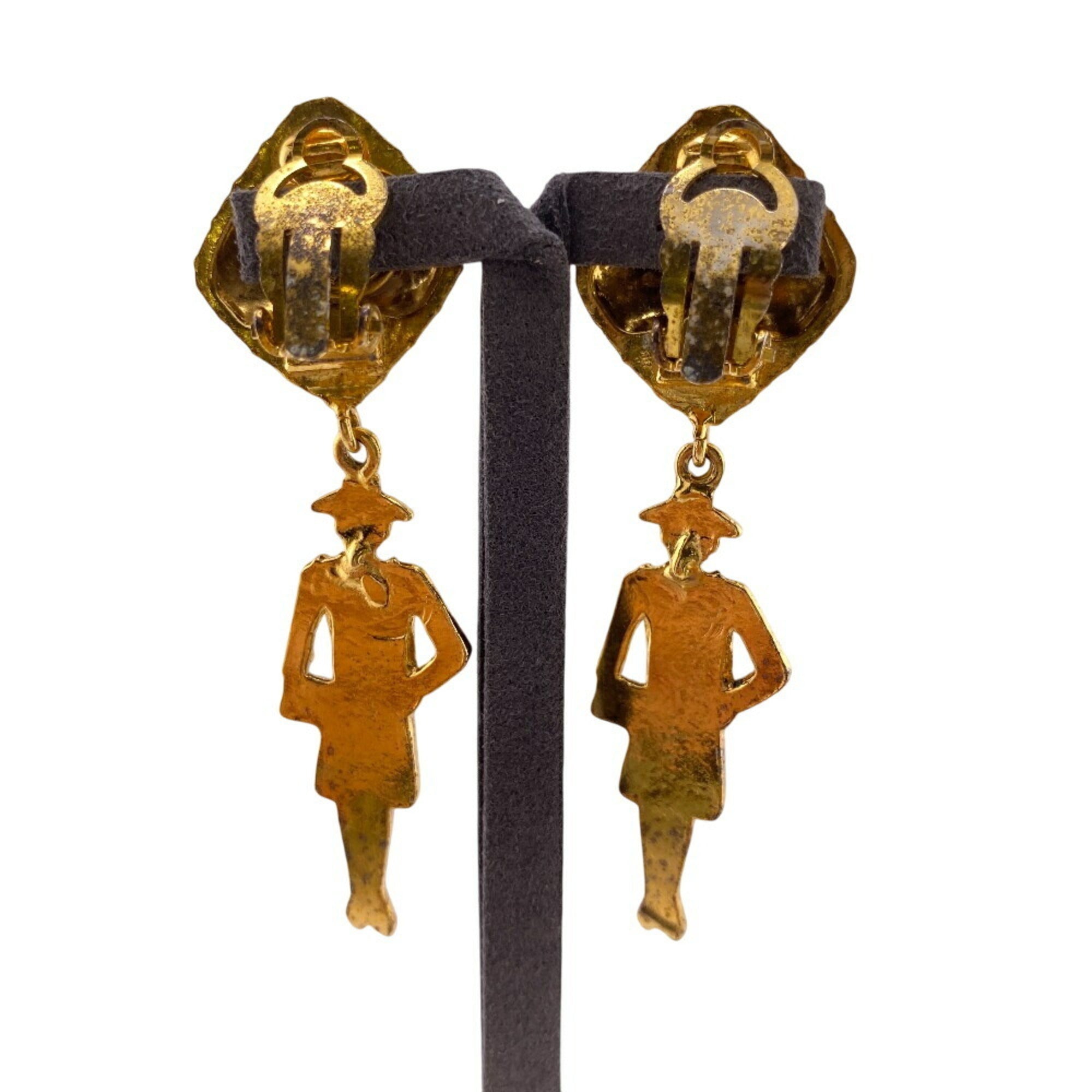 Mademoiselle Clip-On Earrings Metal Gold-Tone Metal