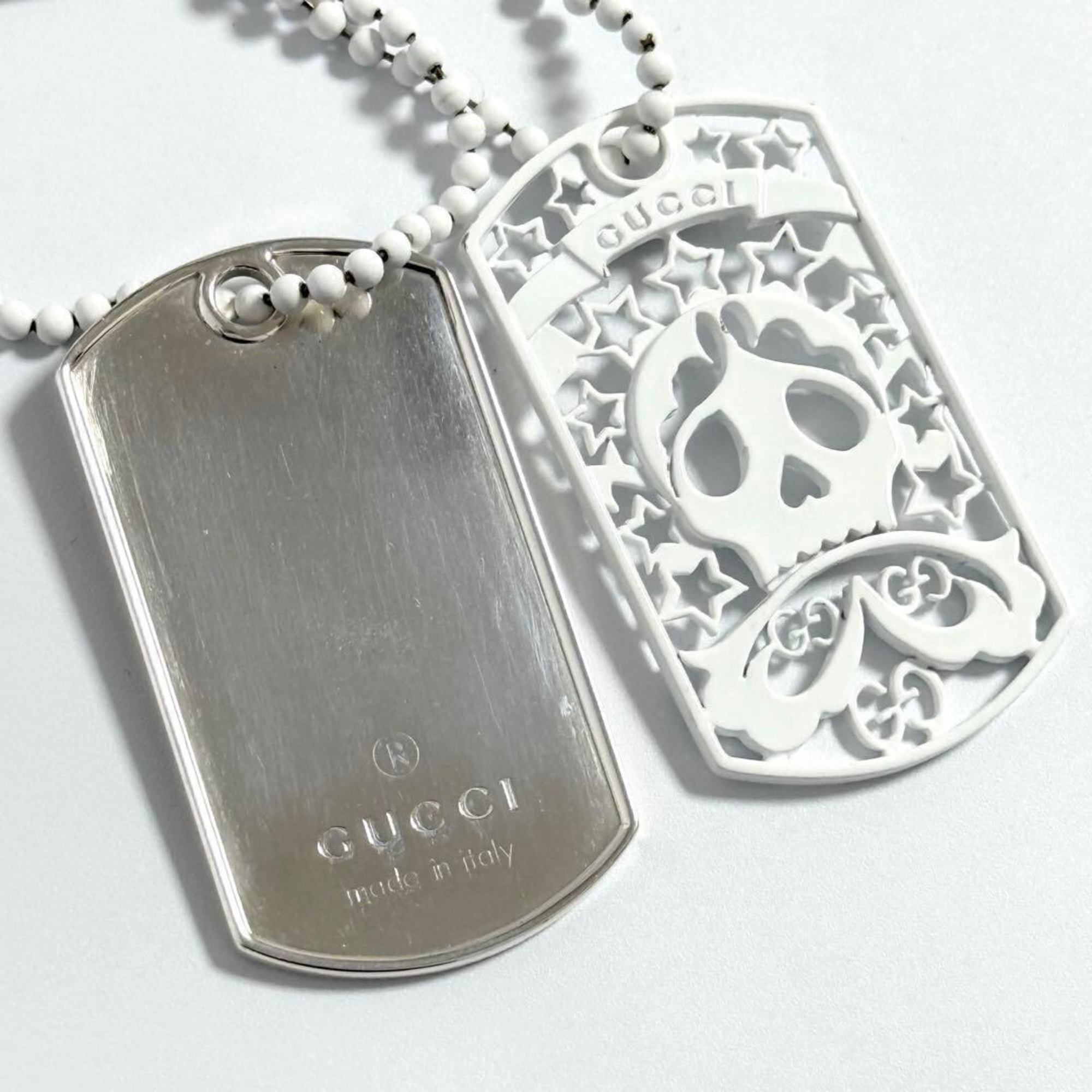 Dog Tag Pendant Necklace Sterling Silver