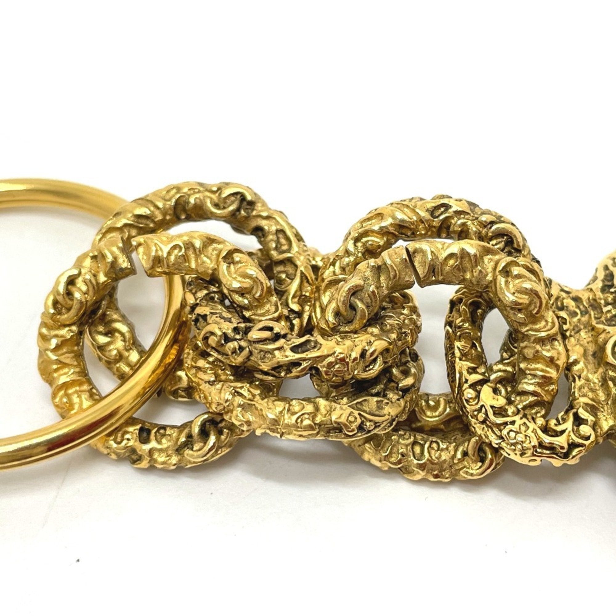 Vintage Key Charm Brass Black and Gold Handbag Charm