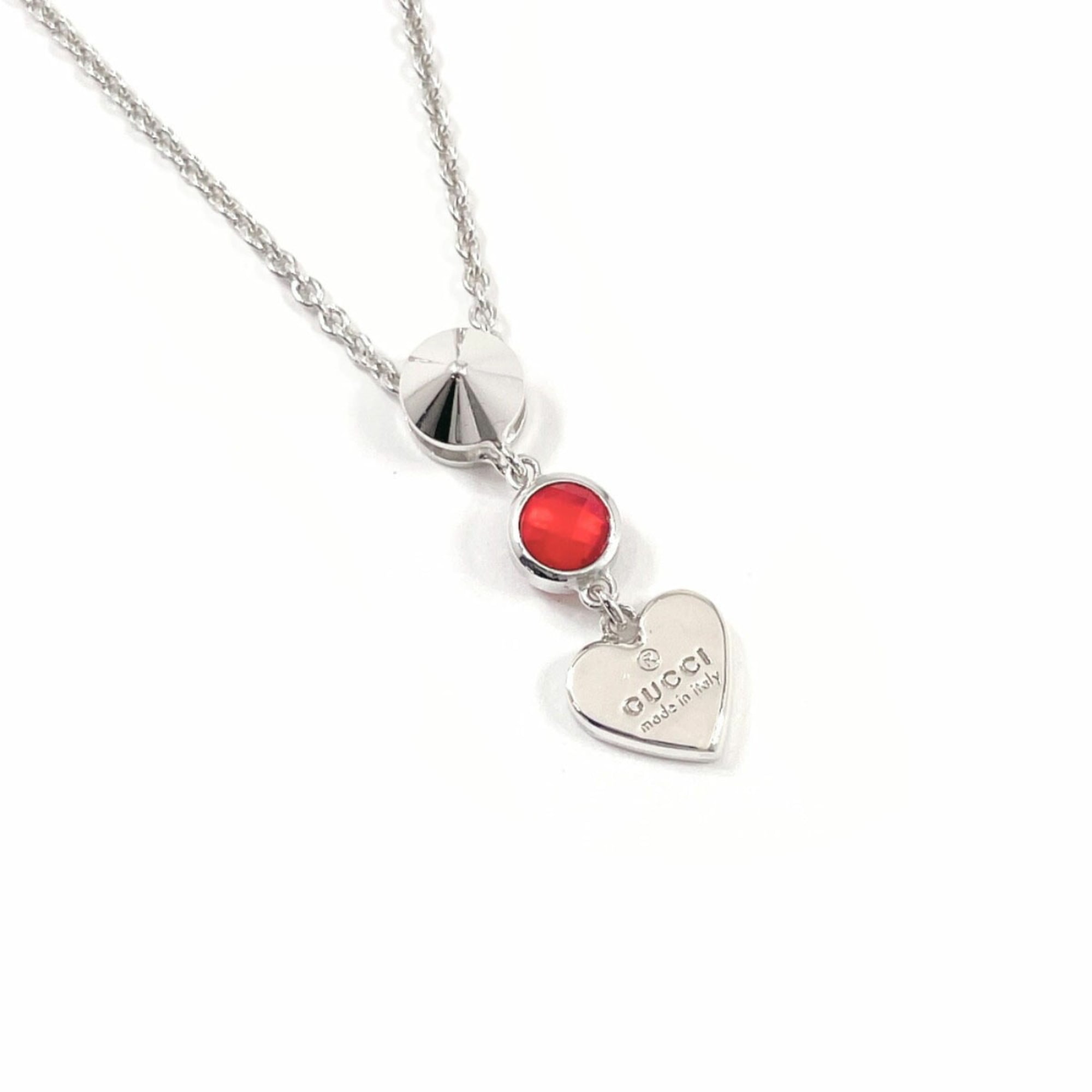 Pendant Necklace Sterling Silver with Stones