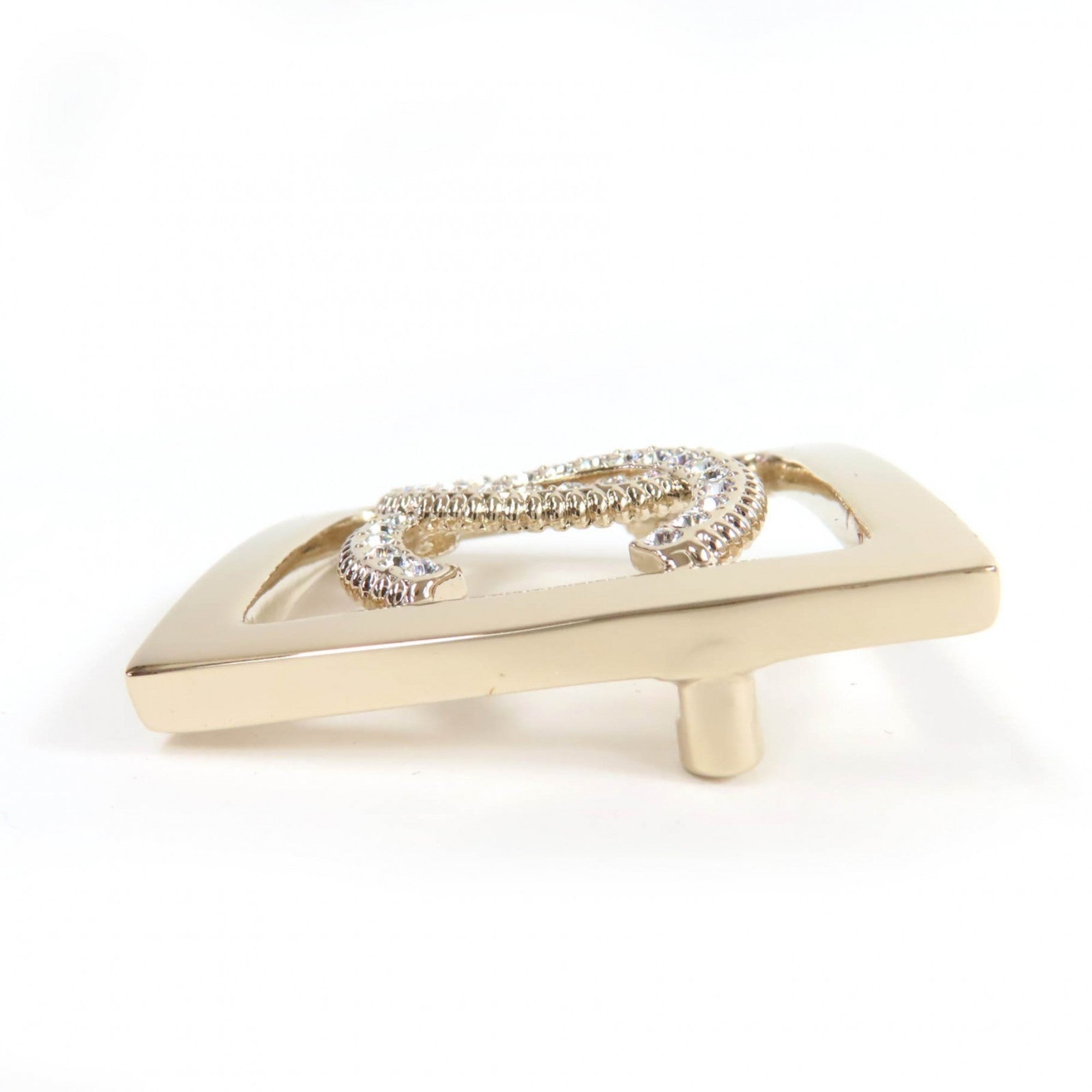 CC Logo Brooch Metal