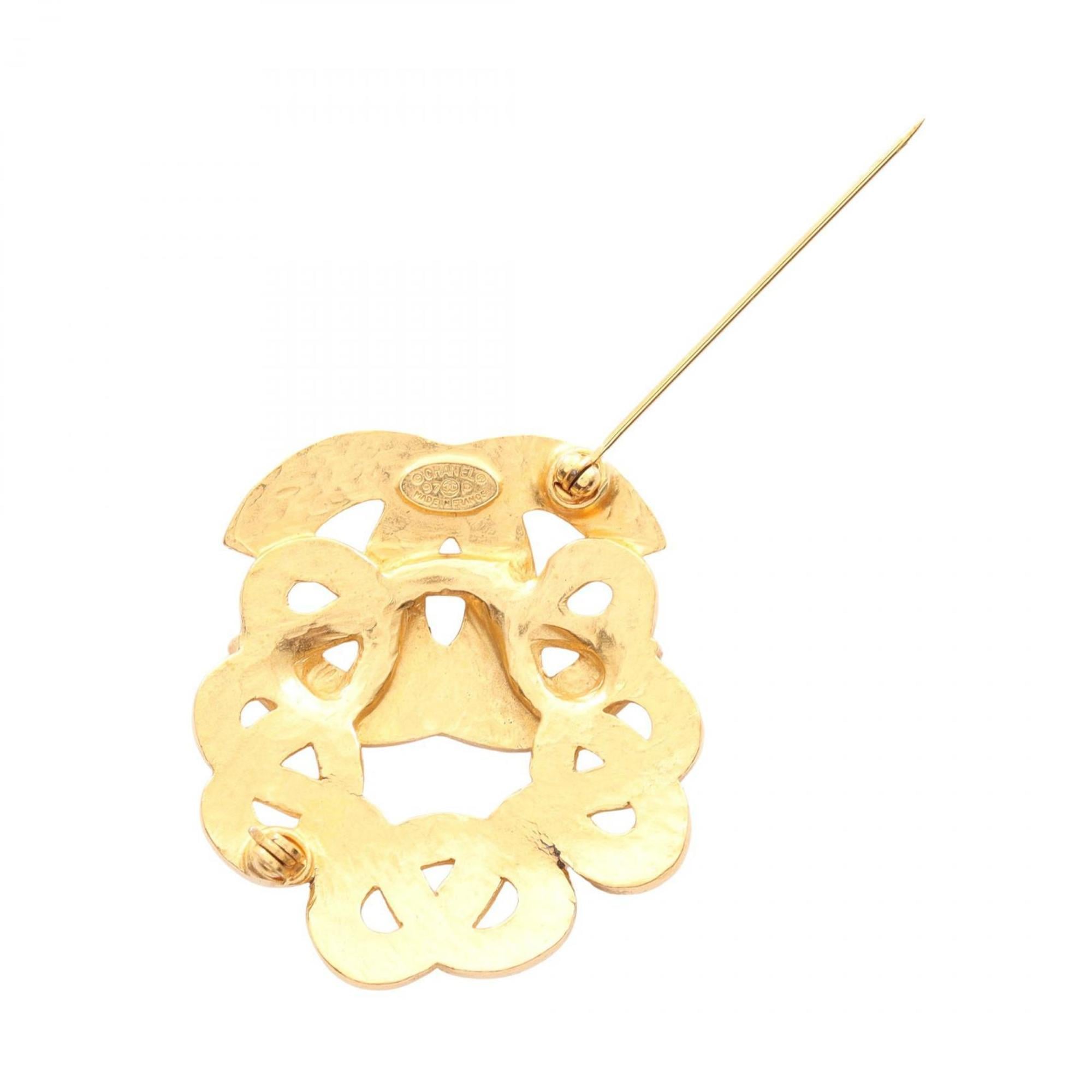 CC Logo Brooch Metal