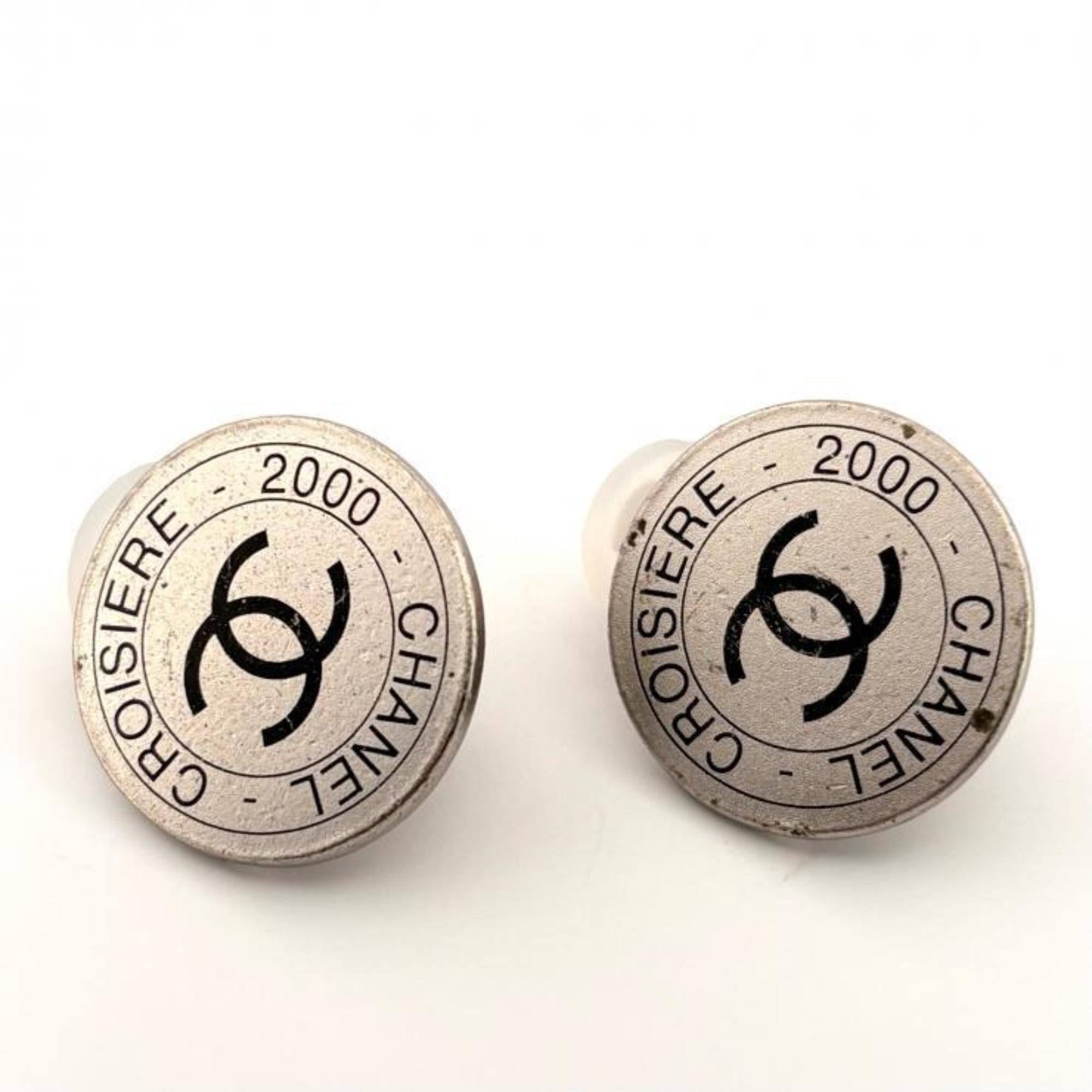 CC Logo Clip-On Earrings Metal