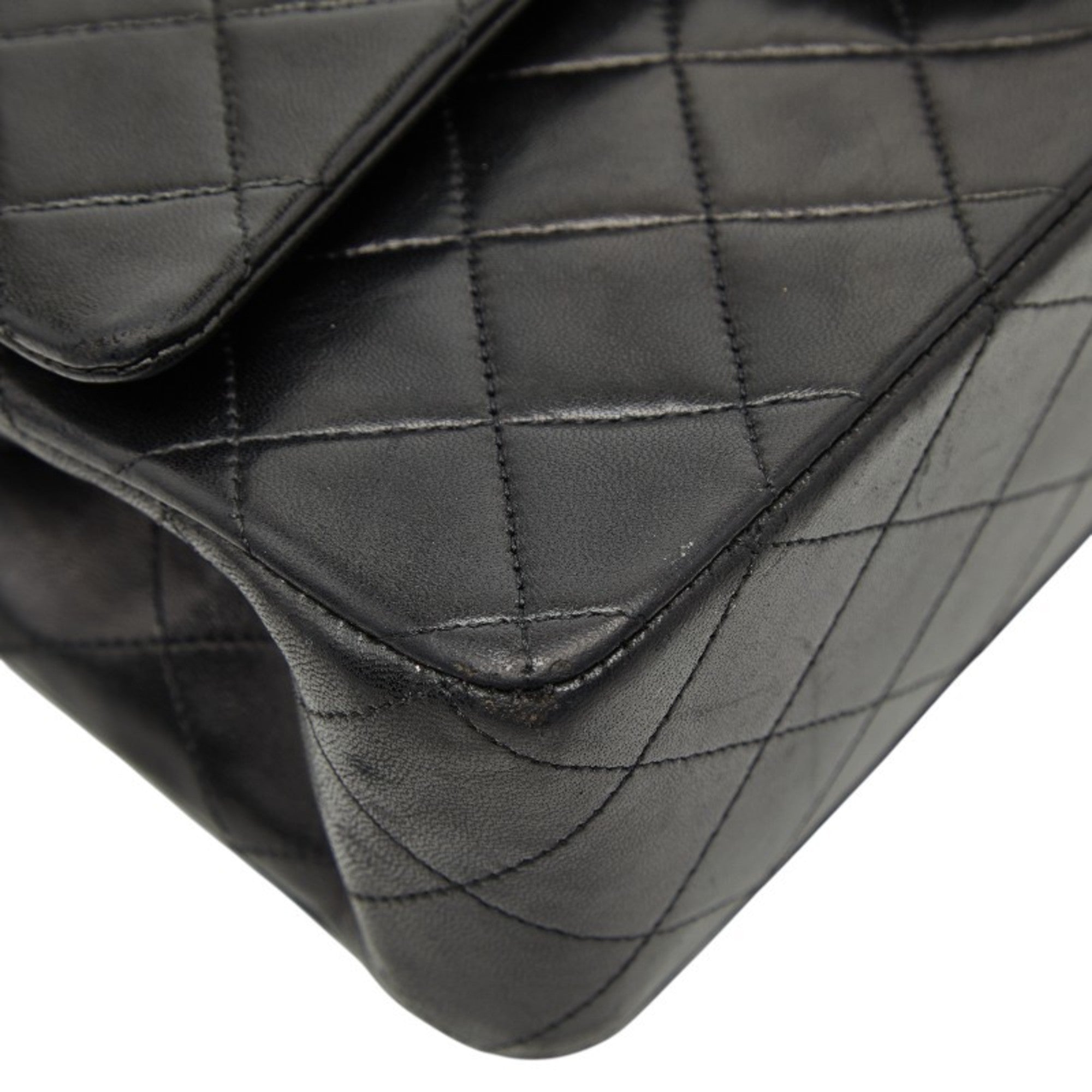 Vintage Classic Double Flap Bag Quilted Lambskin Medium