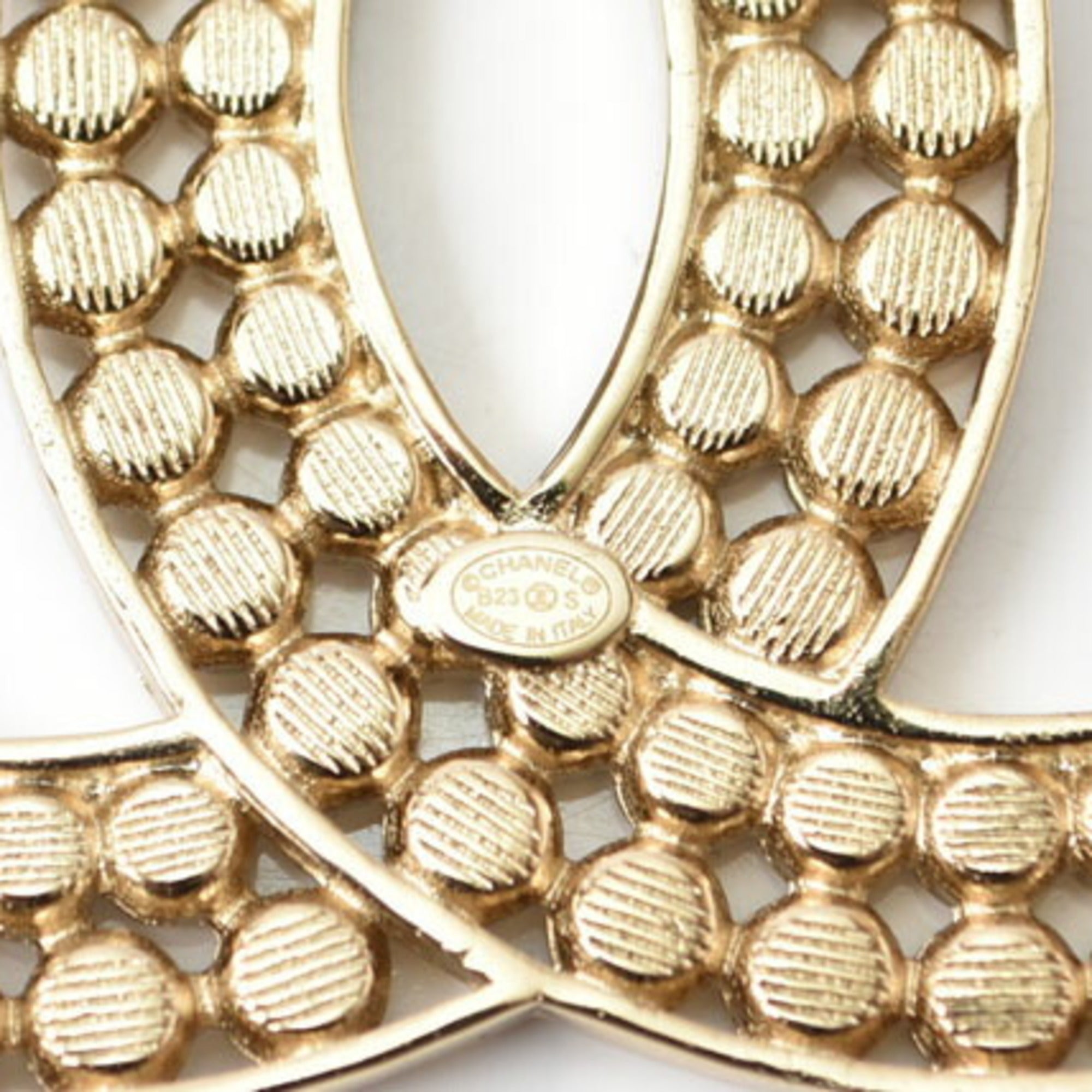 CC Logo Brooch Metal