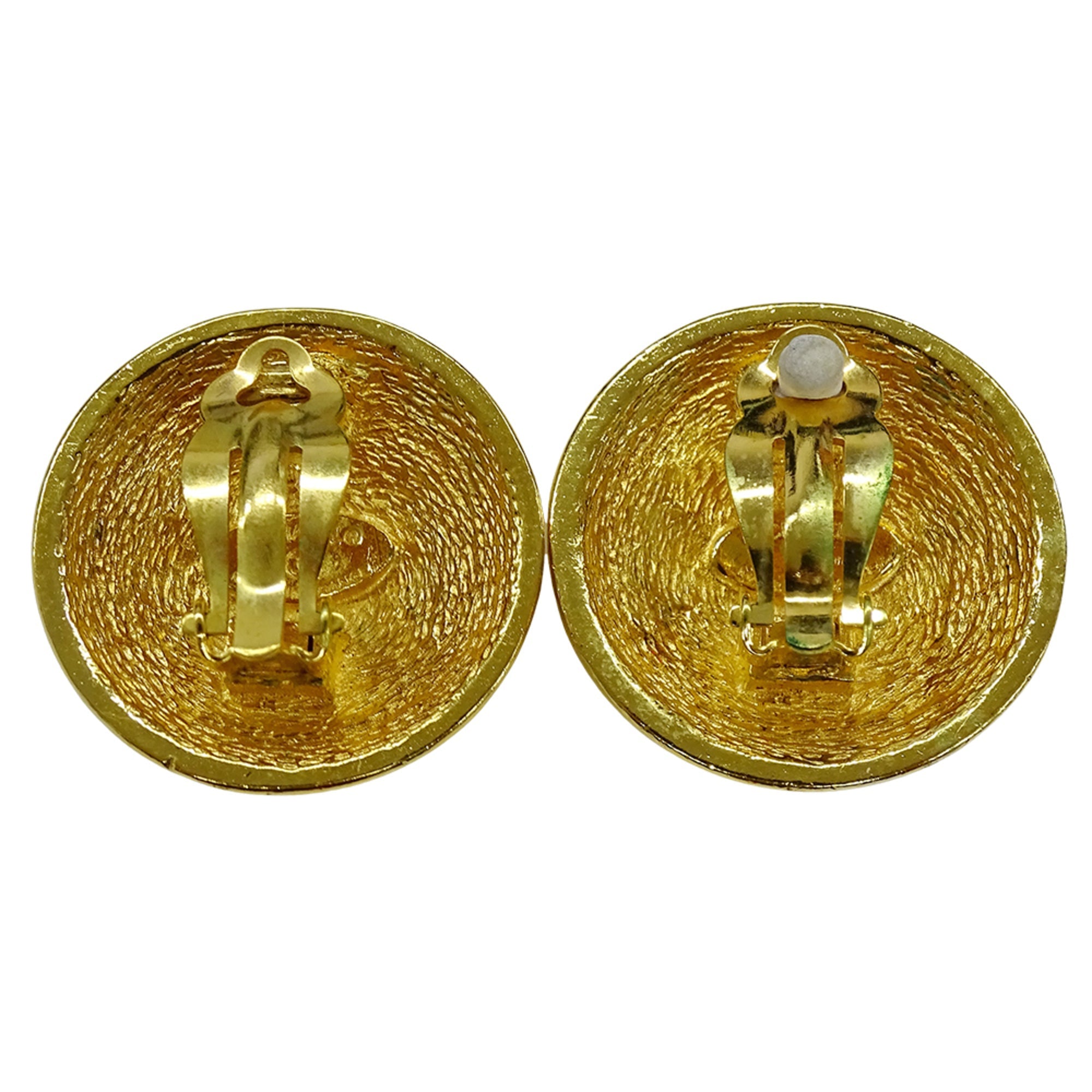 CC Logo Clip-On Earrings Metal