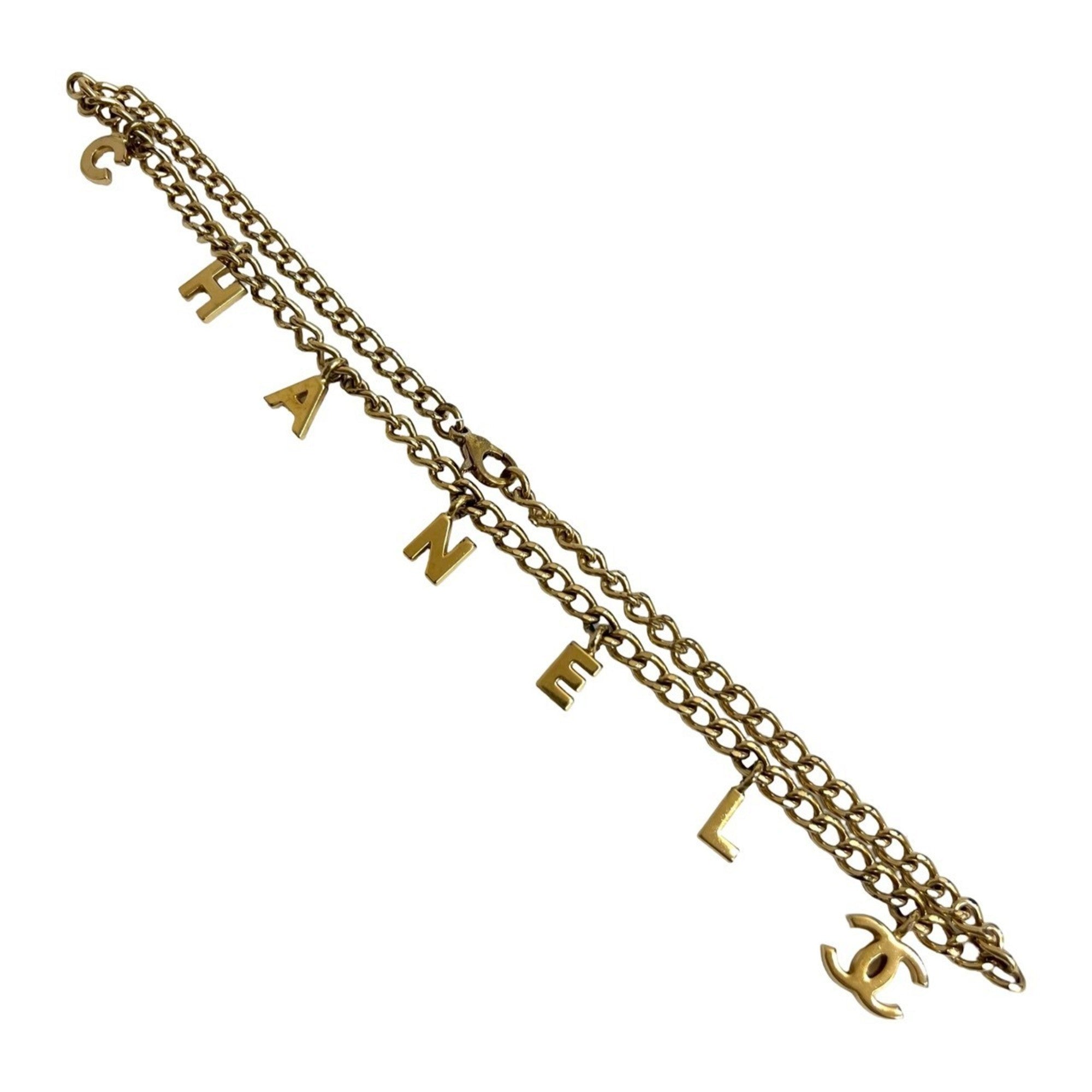 CC Logo Chain Pendant Necklace Metal
