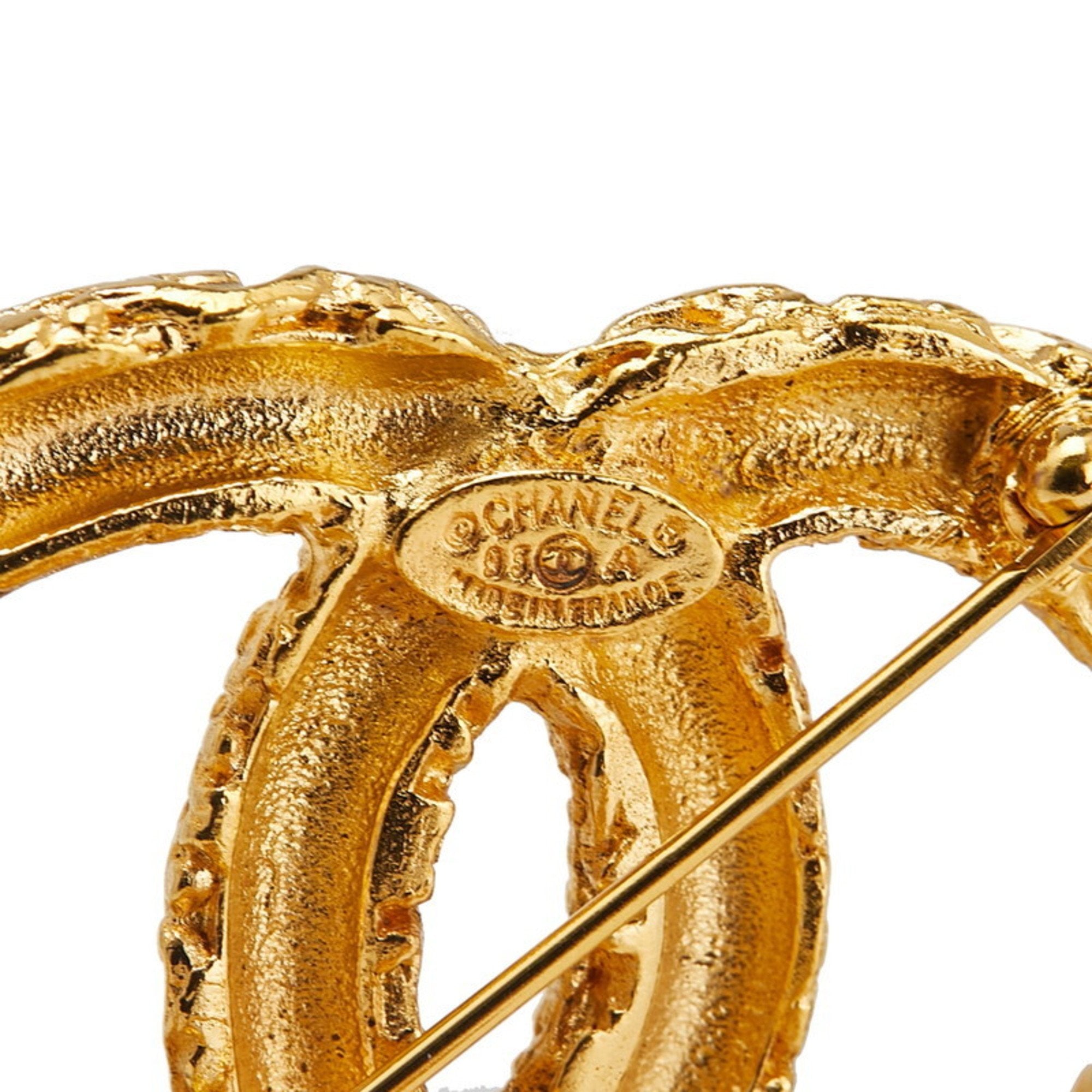 CC Logo Brooch Metal