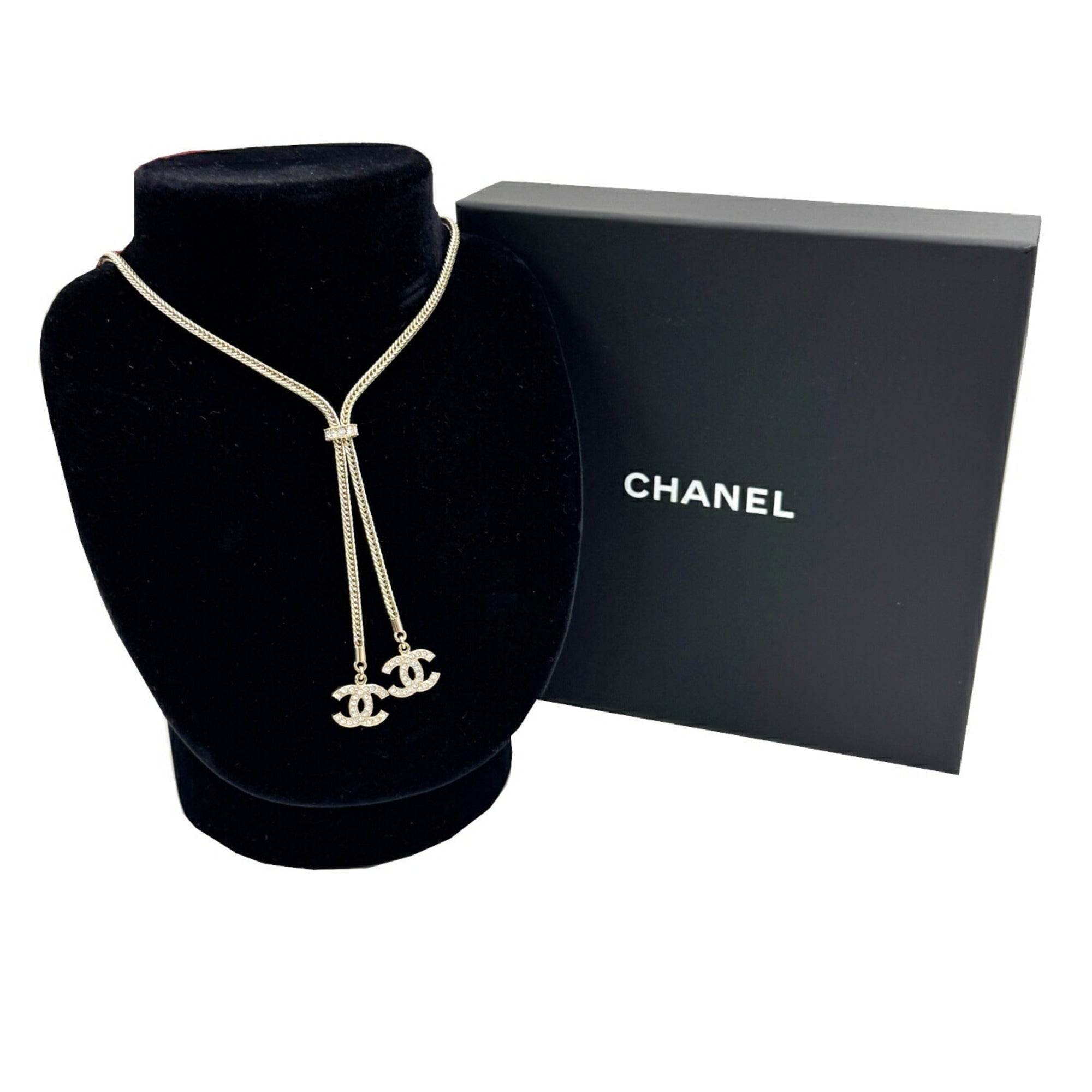 CC Logo Pendant Necklace Metal