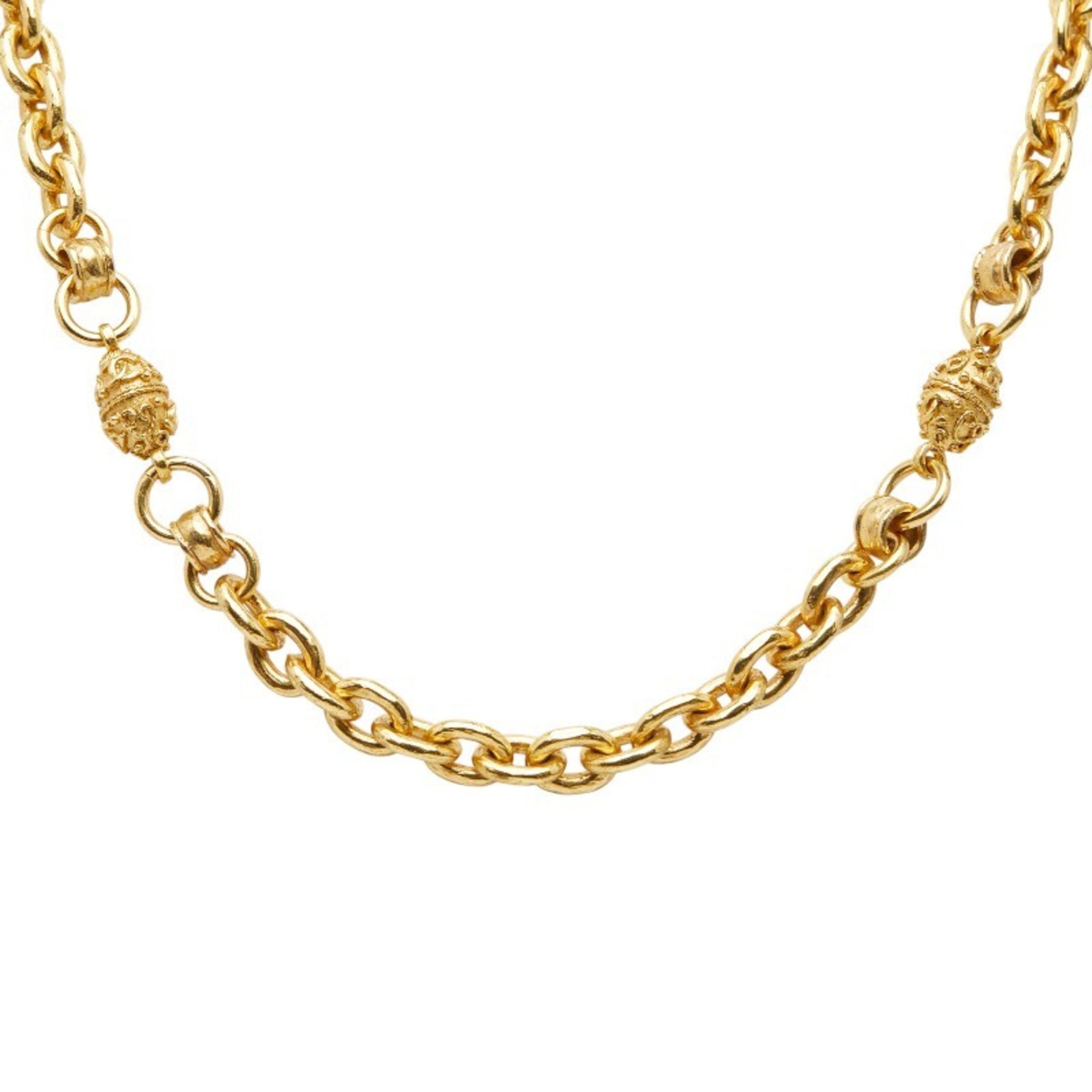 CC Logo Pendant Necklace Metal