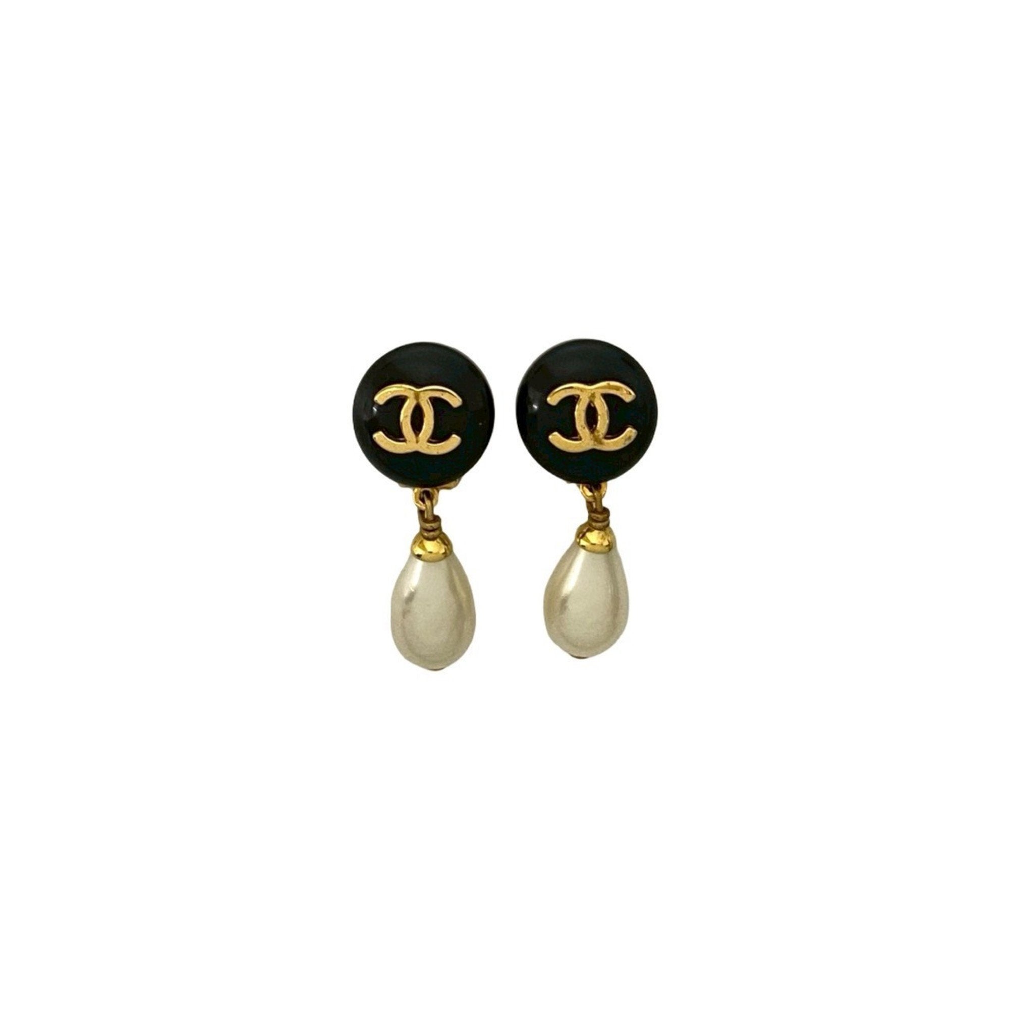 CC Logo Clip-On Earrings Metal