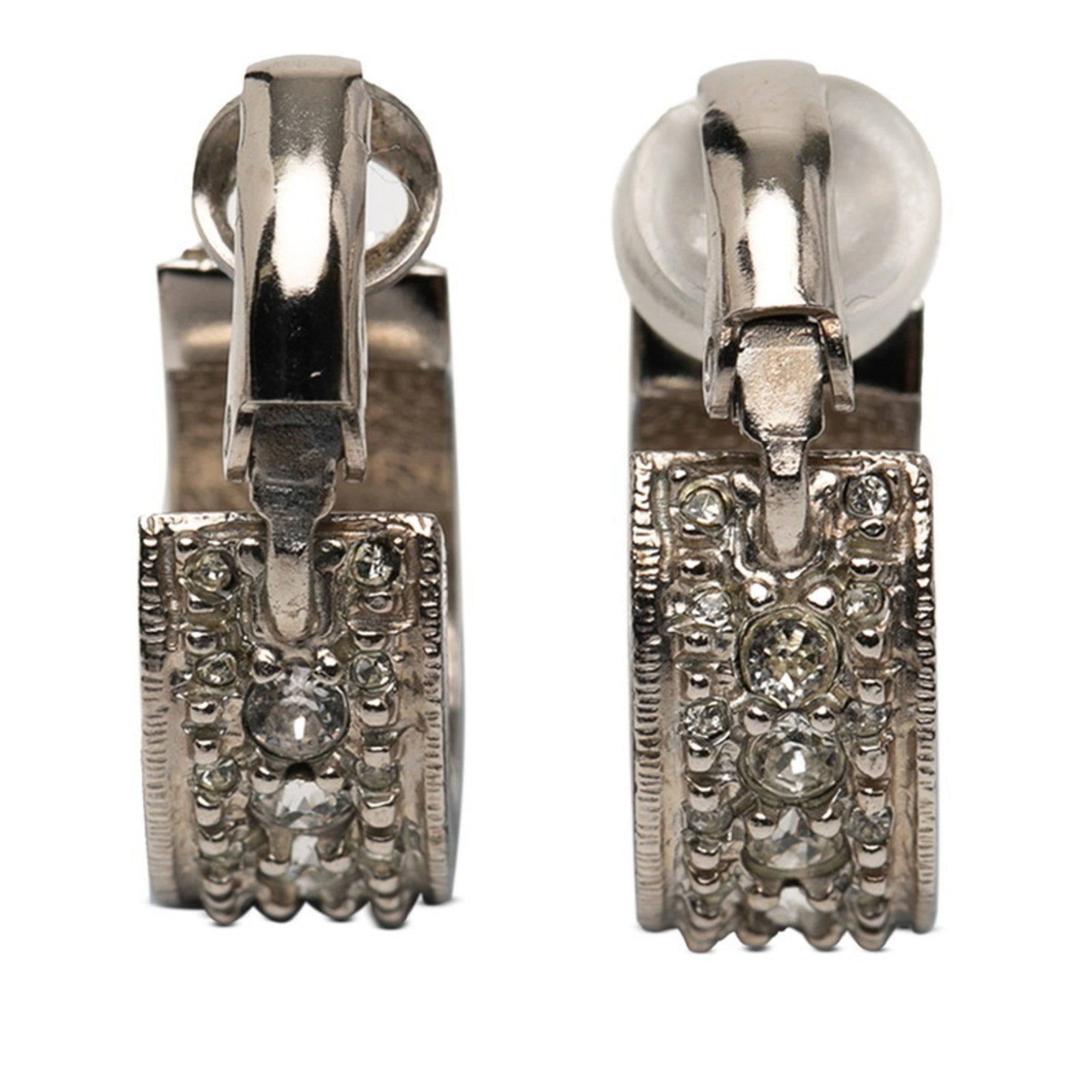 CC Logo Clip-On Earrings Metal Gold-Tone Metal
