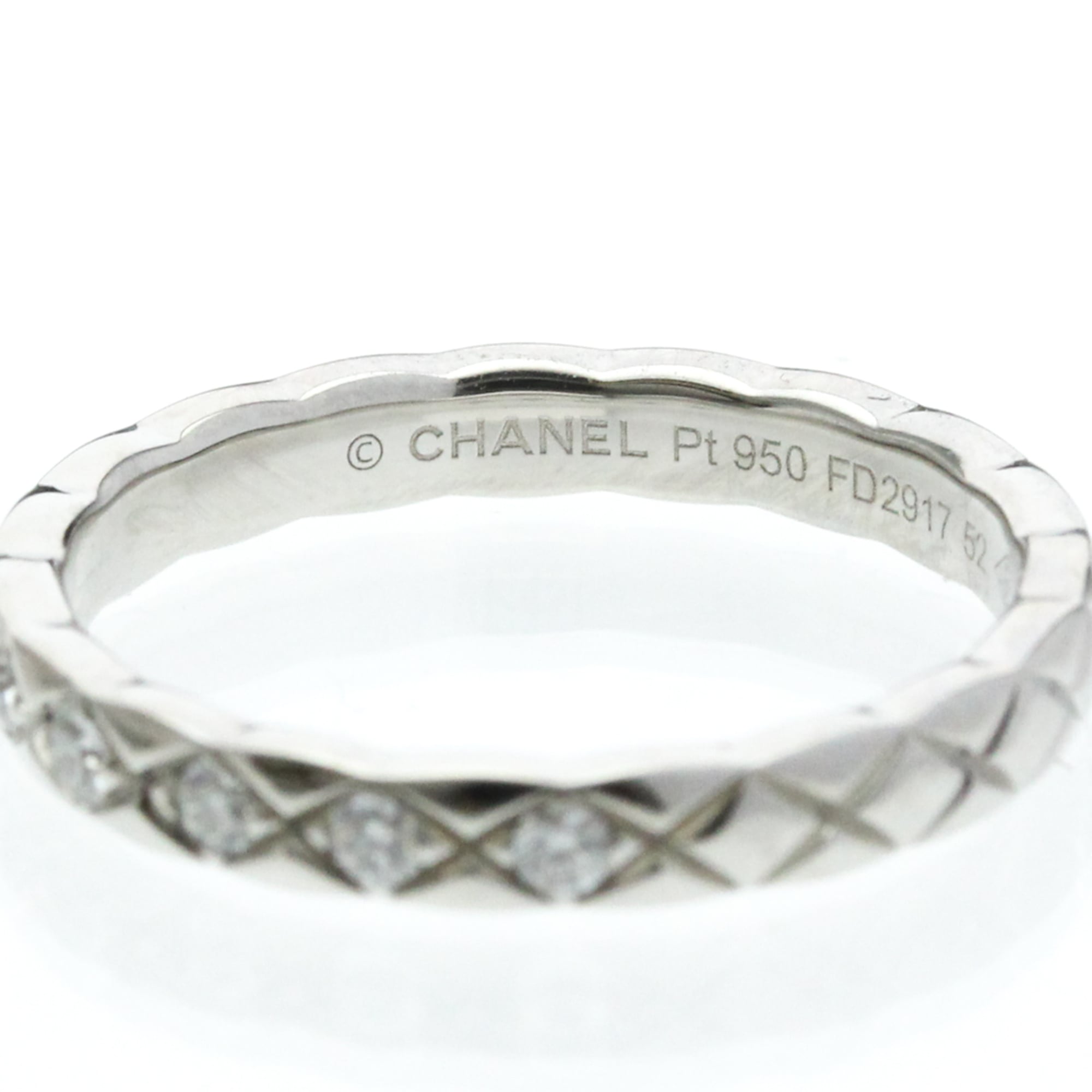 Coco Crush Ring Platinum Mini with Diamond