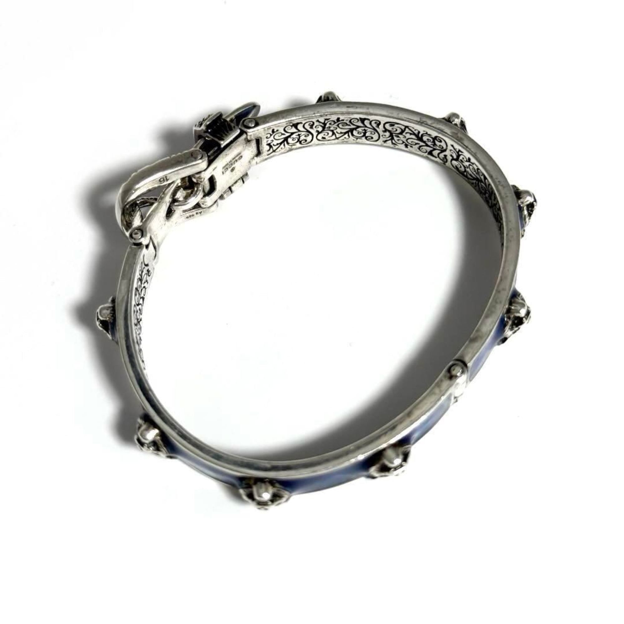 Tiger Head Bracelet Sterling Silver