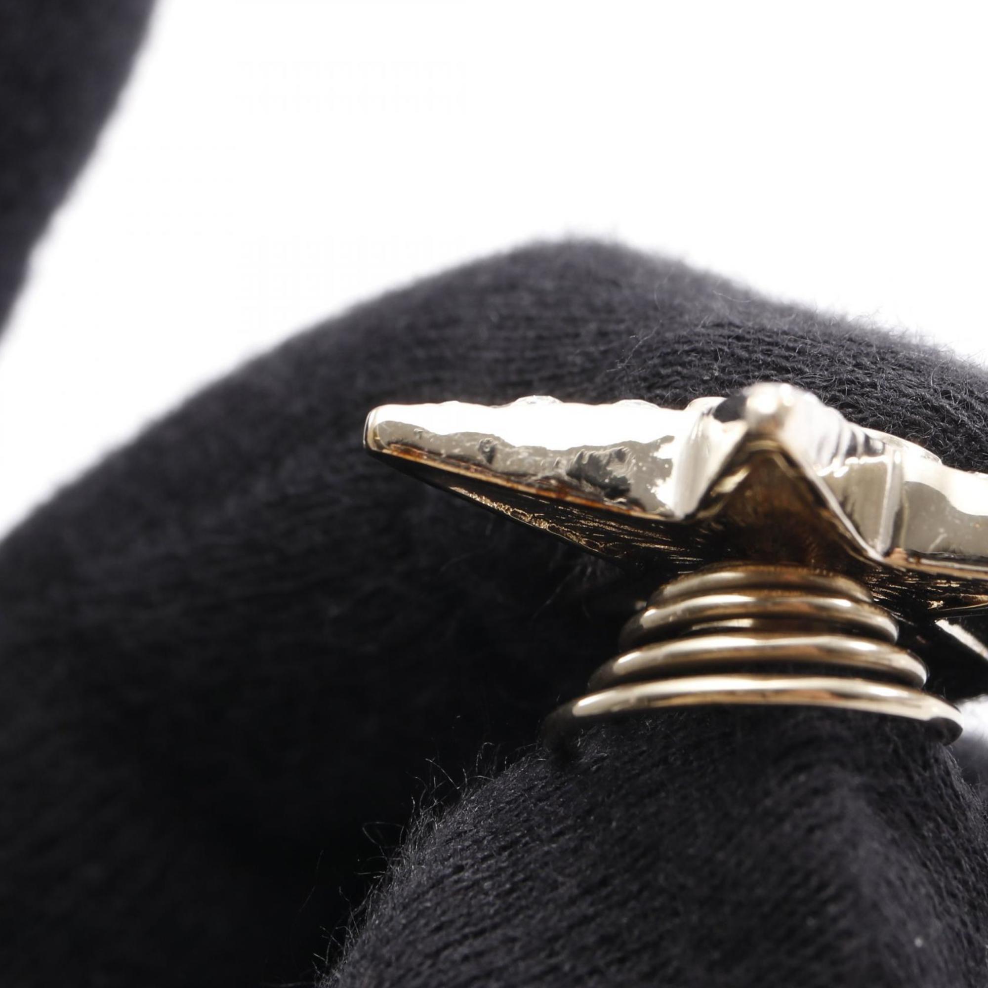 CC Logo Star Brooch Metal