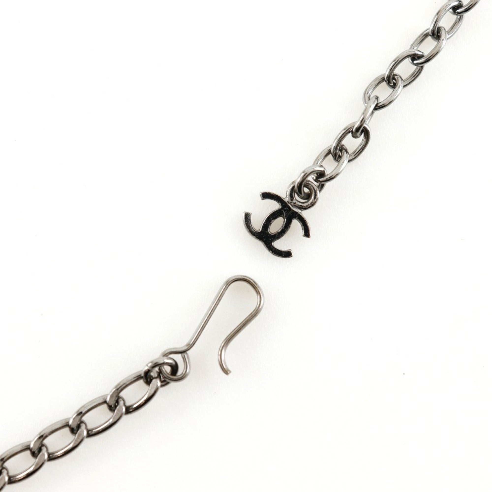 CC Logo Pendant Necklace Sterling Silver