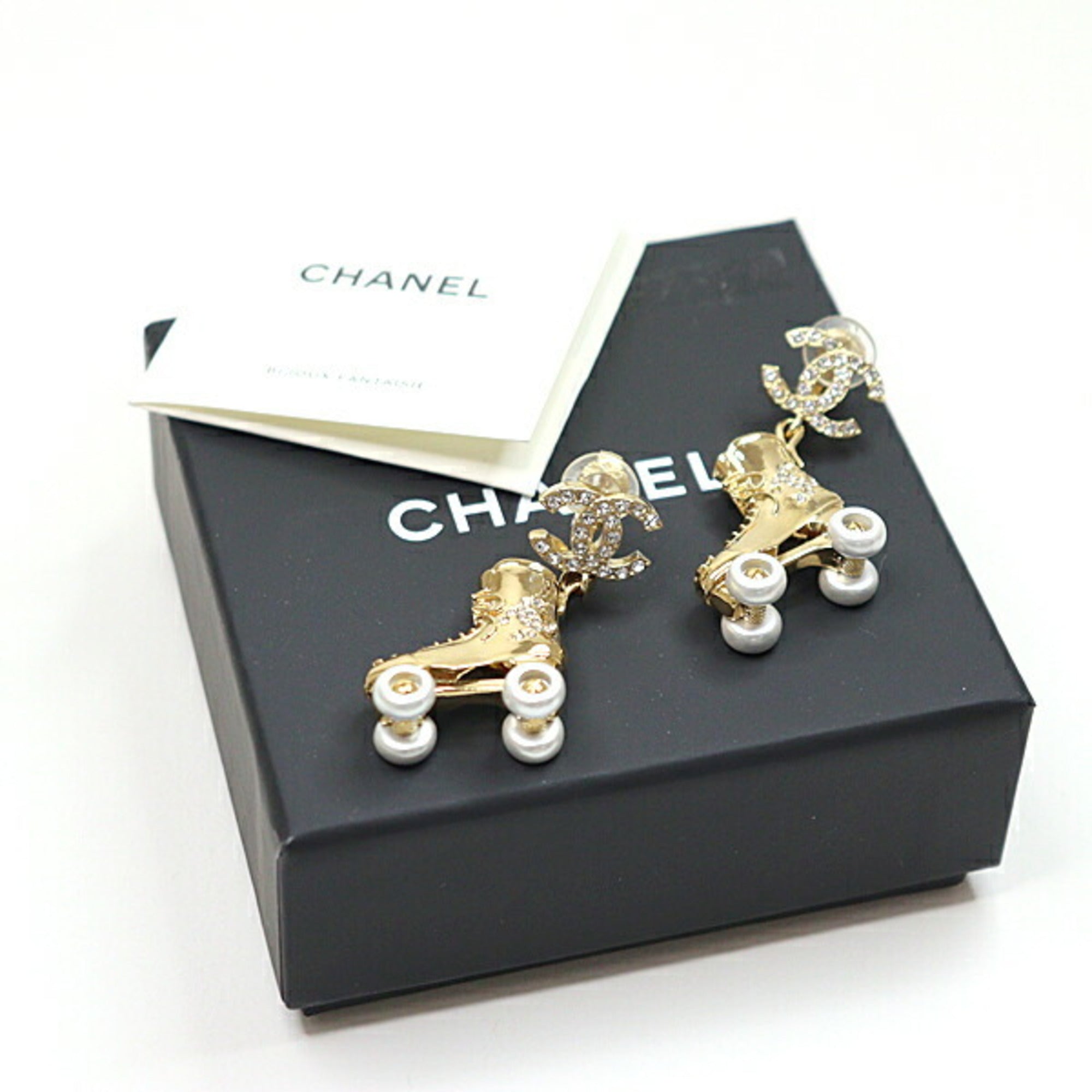 CC Logo Earrings Gold-Tone Metal Gold-Tone Metal