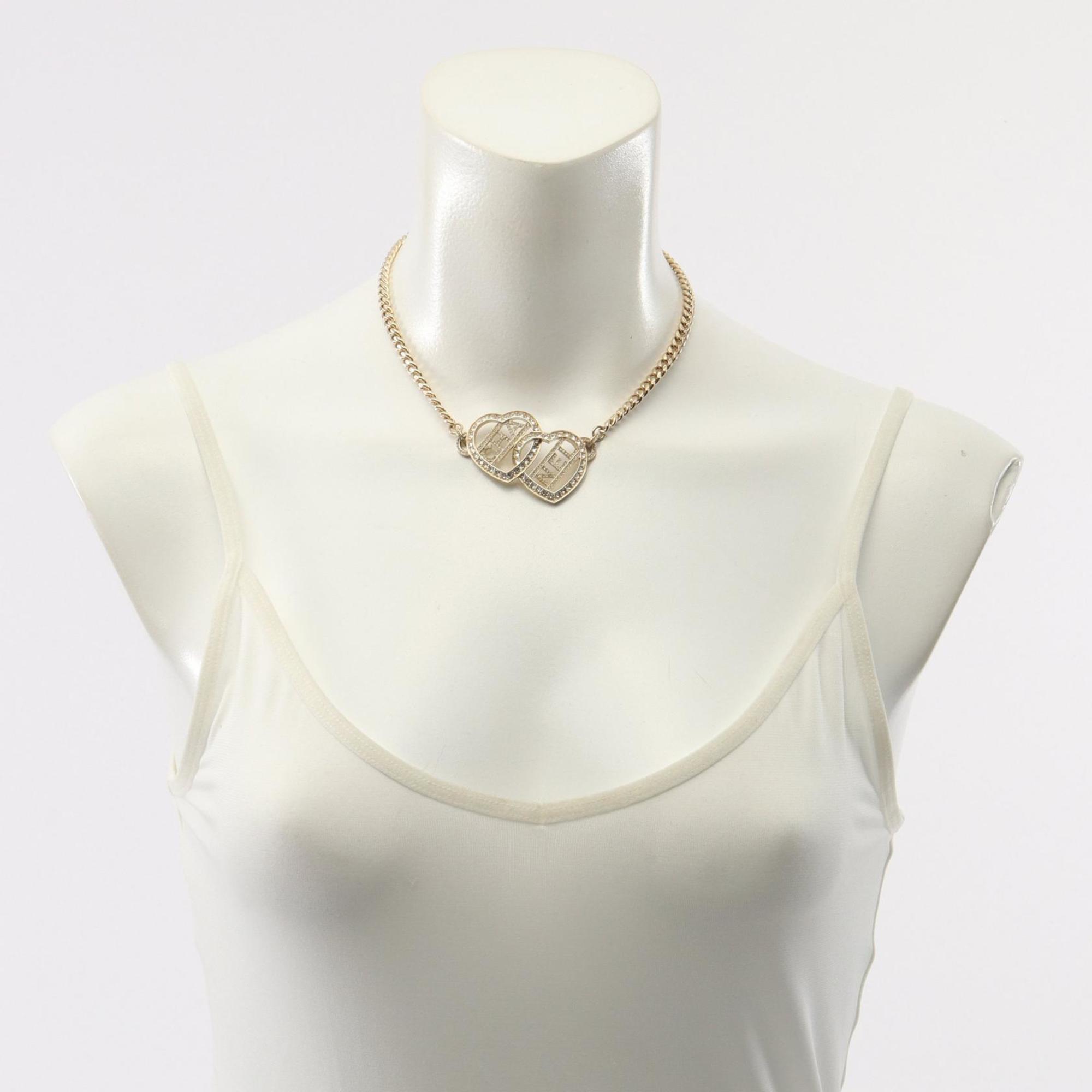 Choker Necklace Metal with Rhinestone