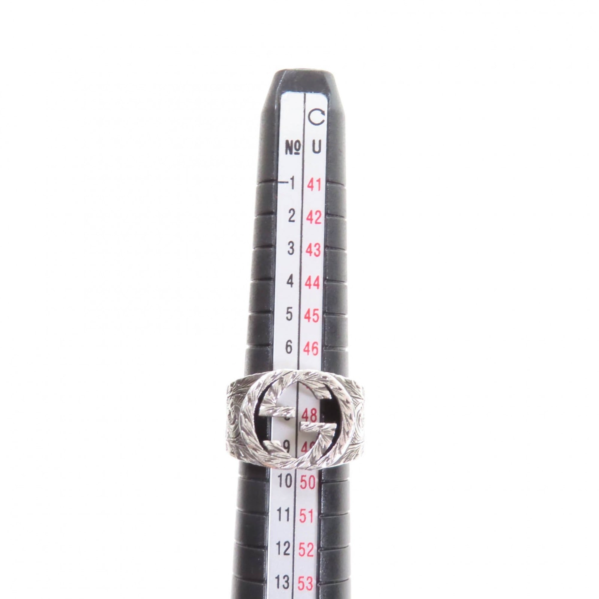 Interlocking G Arabesque Ring Sterling Silver
