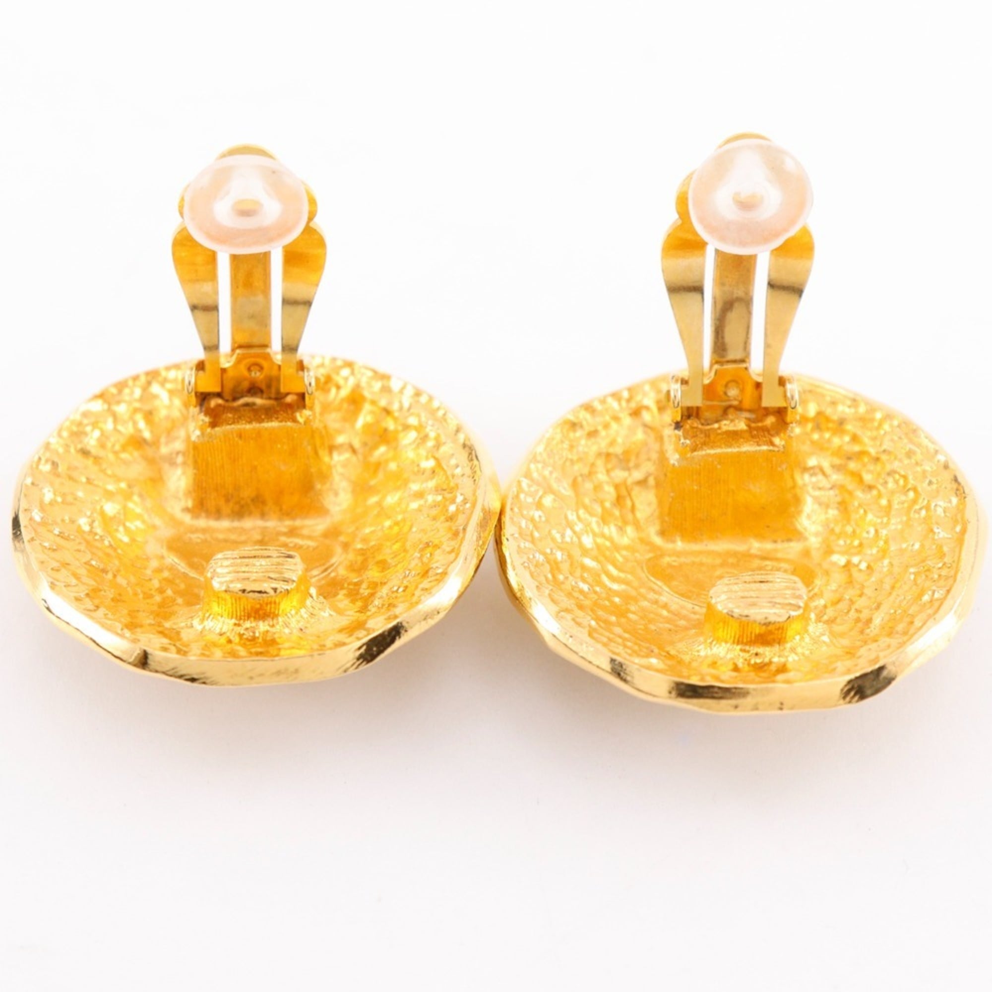 Vintage Earrings Gold-Tone Metal