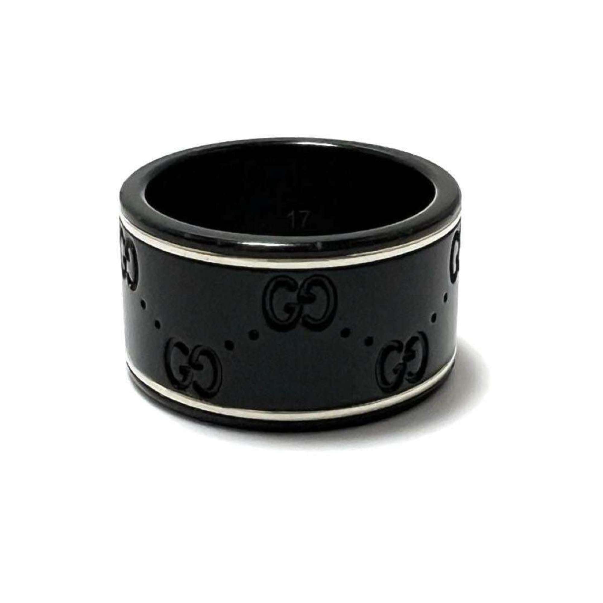 Band Ring 18K White Gold and Ceramic
