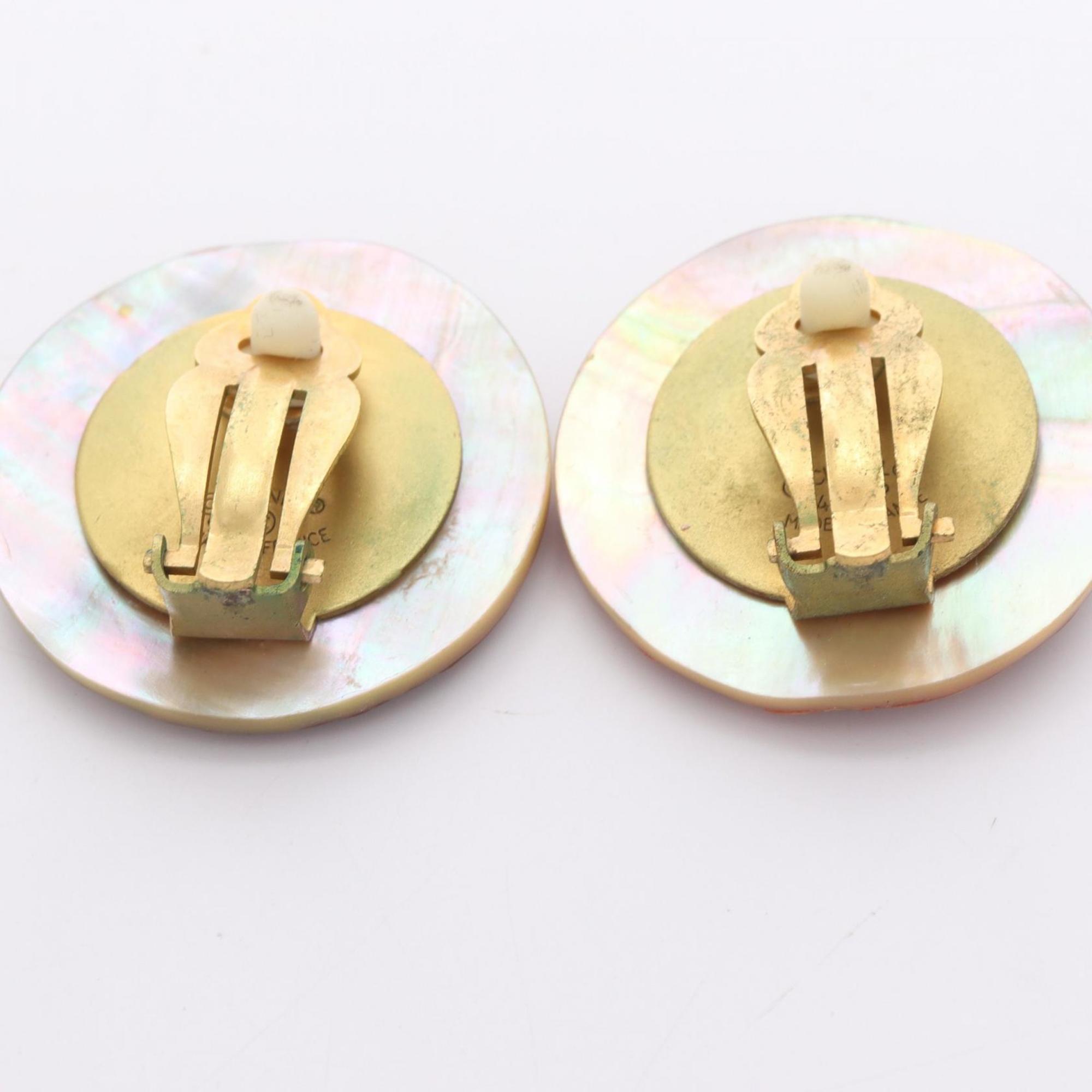 CC Logo Clip-On Earrings Metal