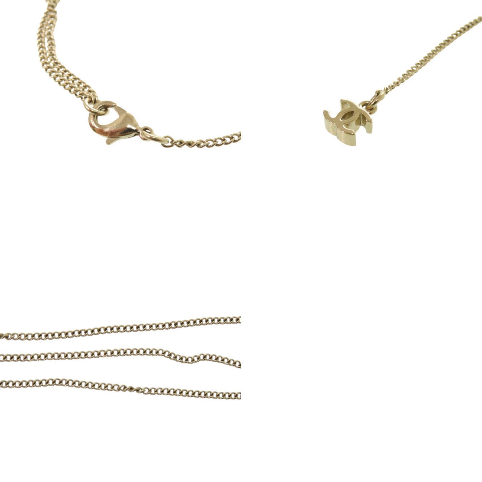 CC Logo Pendant Necklace Metal