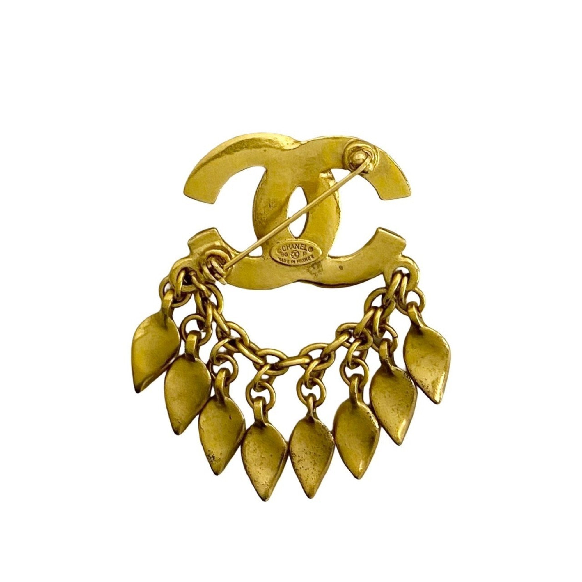 CC Logo Brooch Metal