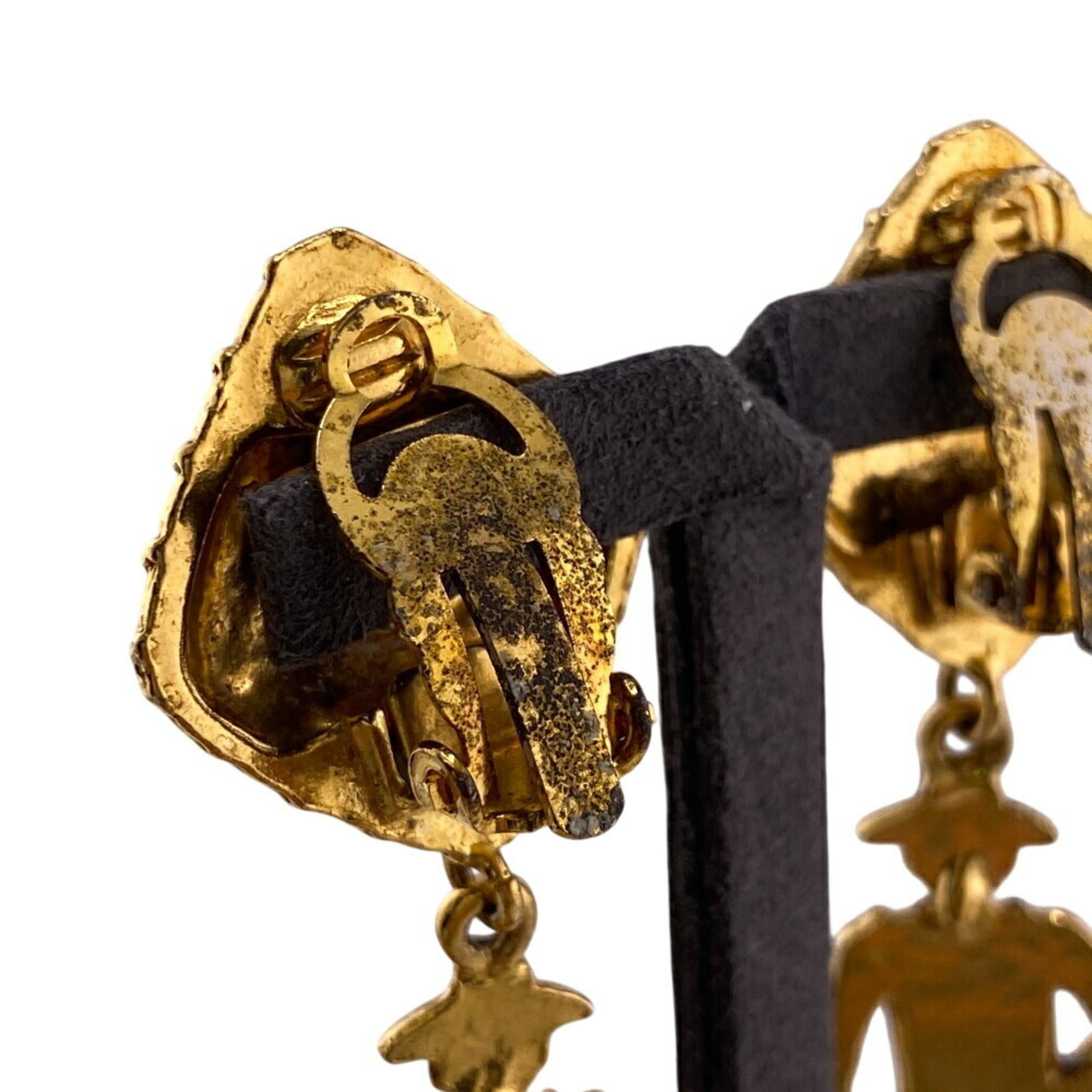 Mademoiselle Clip-On Earrings Metal Gold-Tone Metal