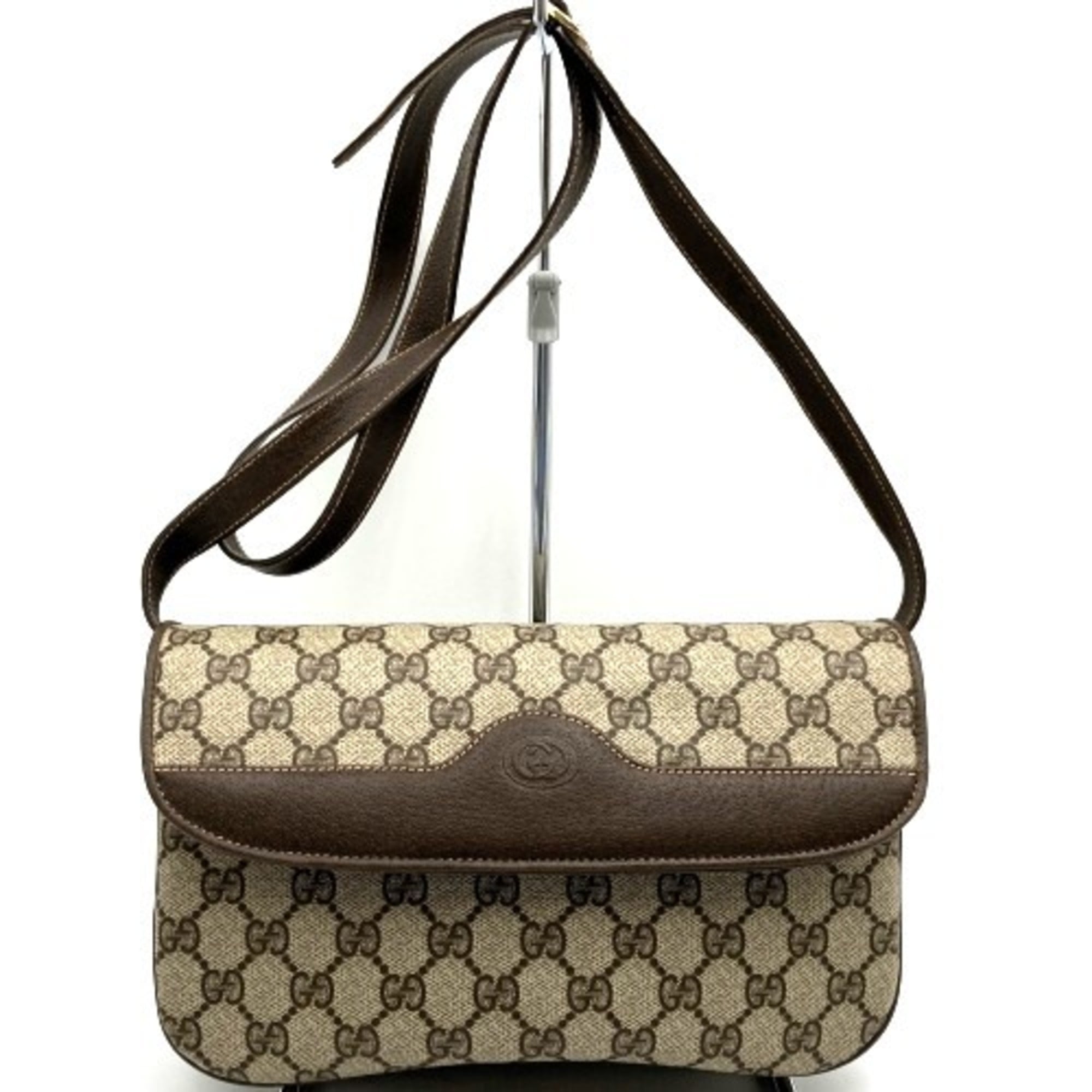 Neo Vintage Flap Belt Bag GG Coated Canvas