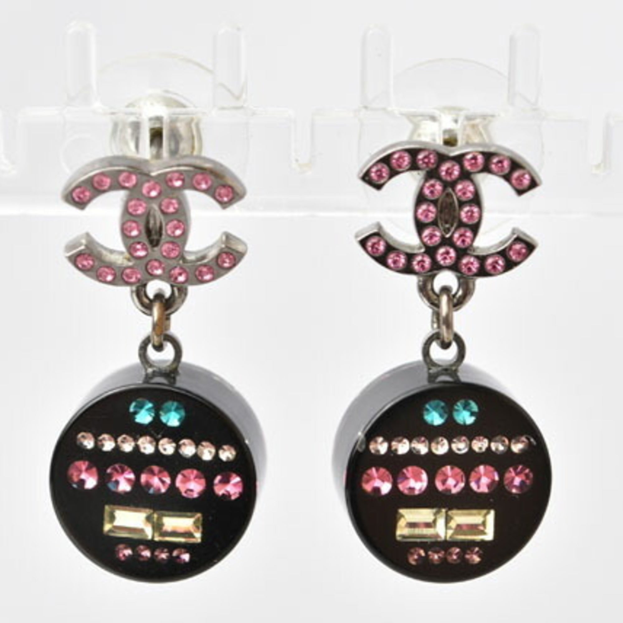 CC Logo Circle Earrings Metal