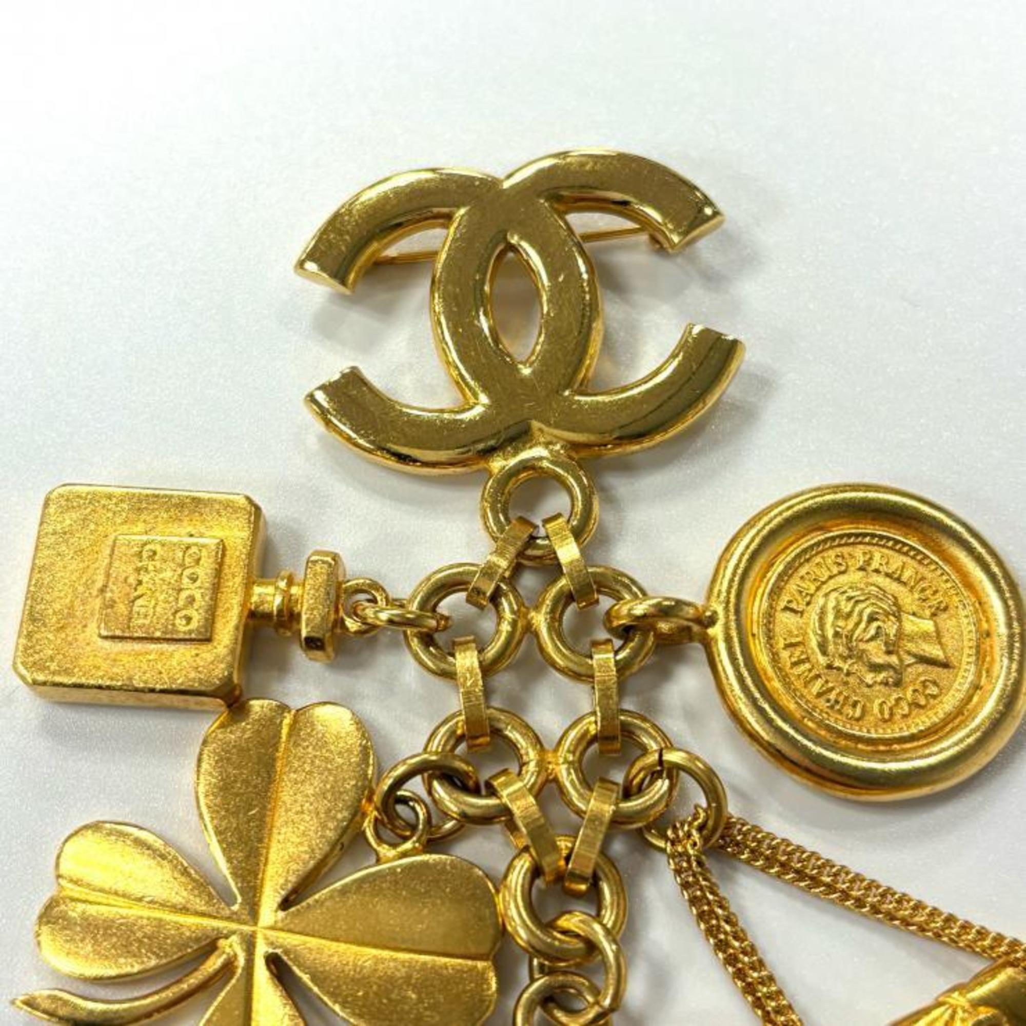 CC Logo Brooch Metal