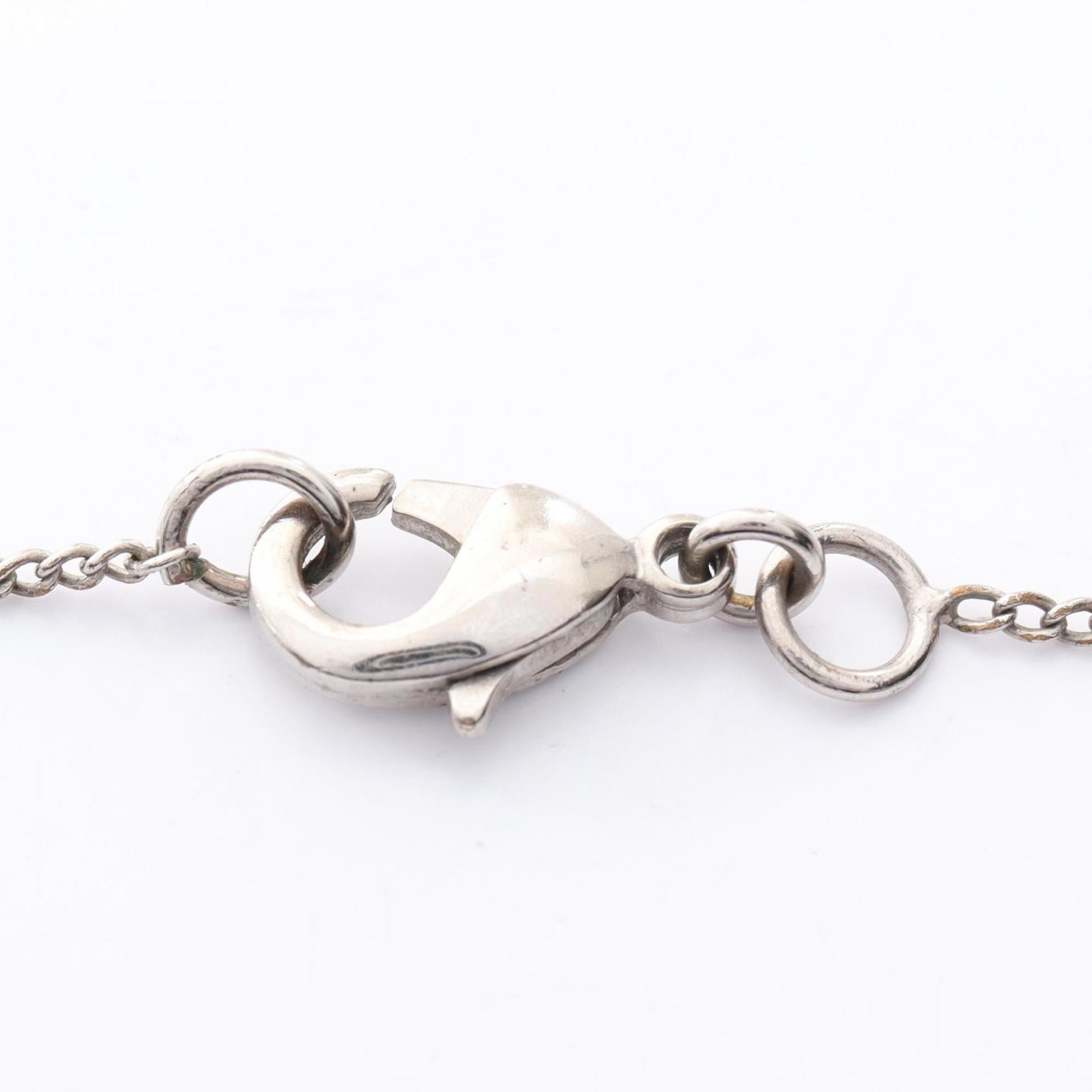 CC Logo Pendant Necklace Sterling Silver