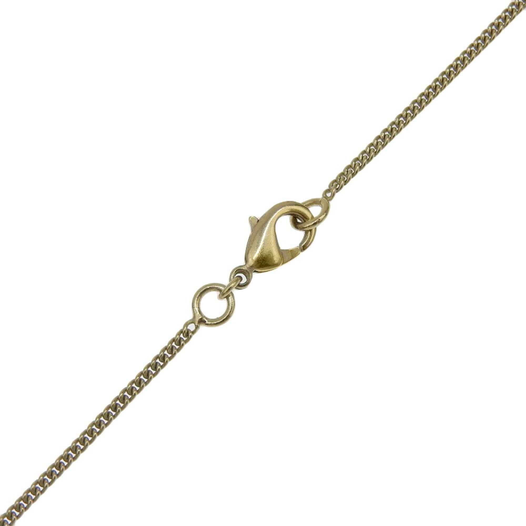 CC Logo Pendant Necklace Metal