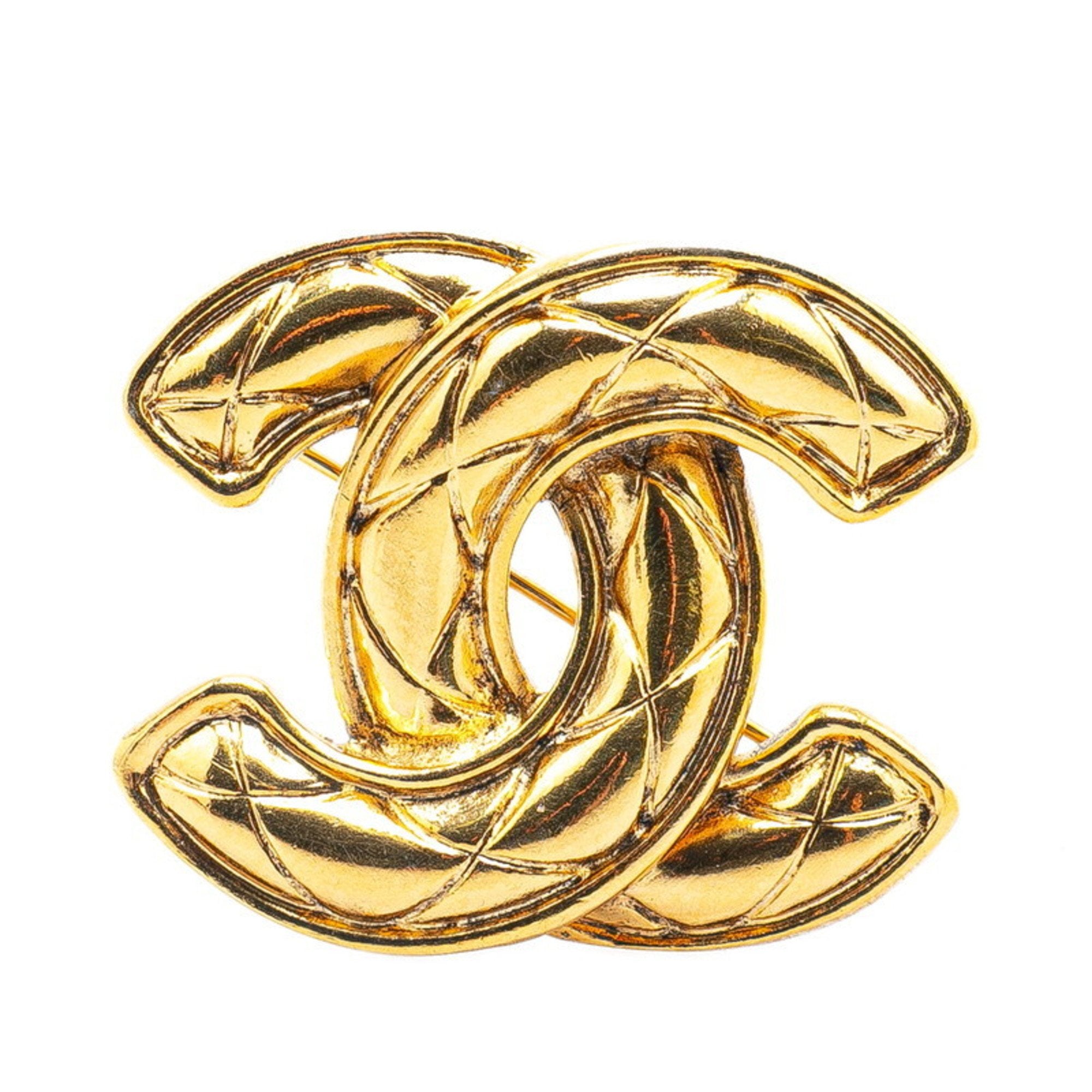 CC Logo Brooch Metal