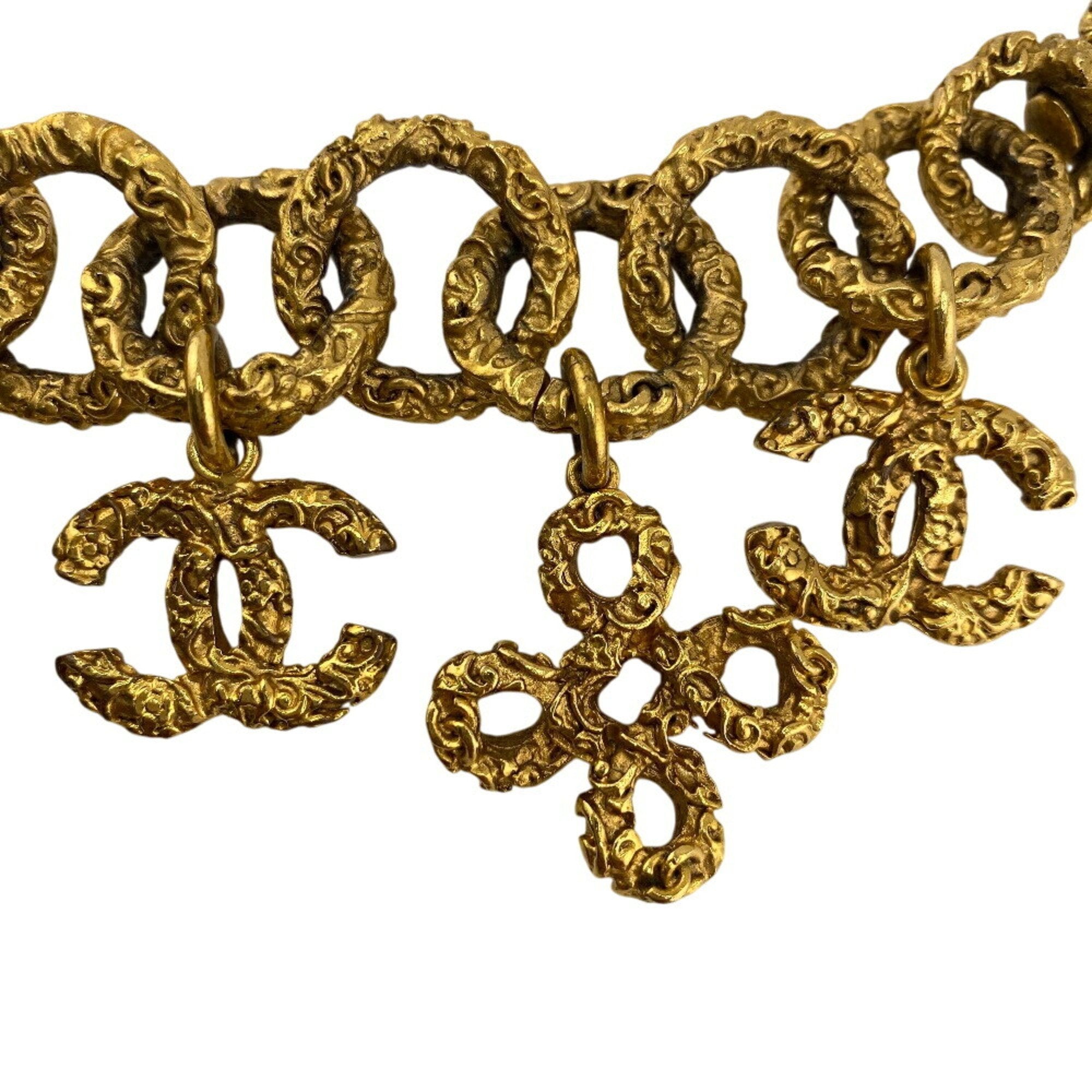 Clover Lava Ankle Bracelet Gold with Rice
