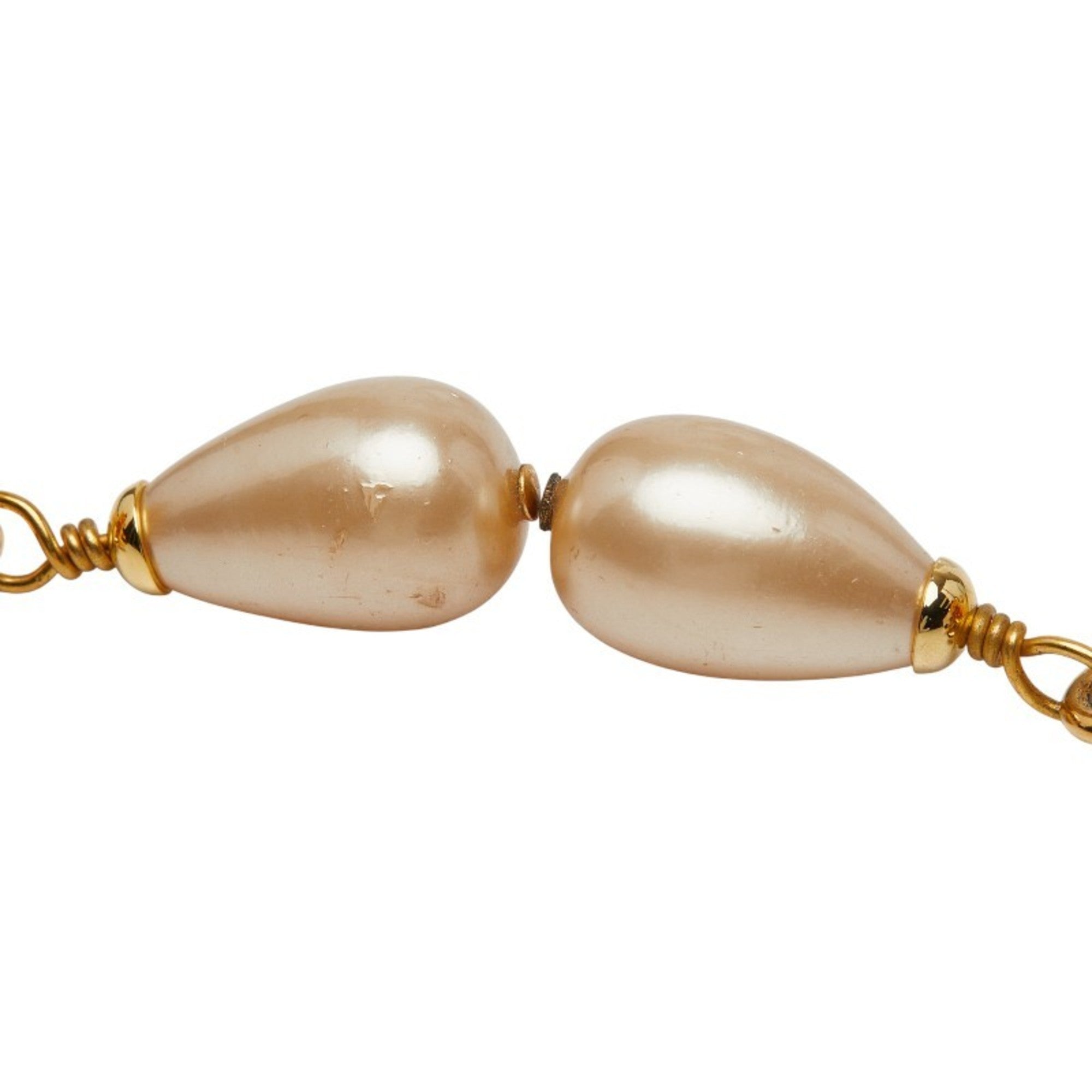 CC Logo Lock Clip-On Earrings Metal Gold-Tone Metal