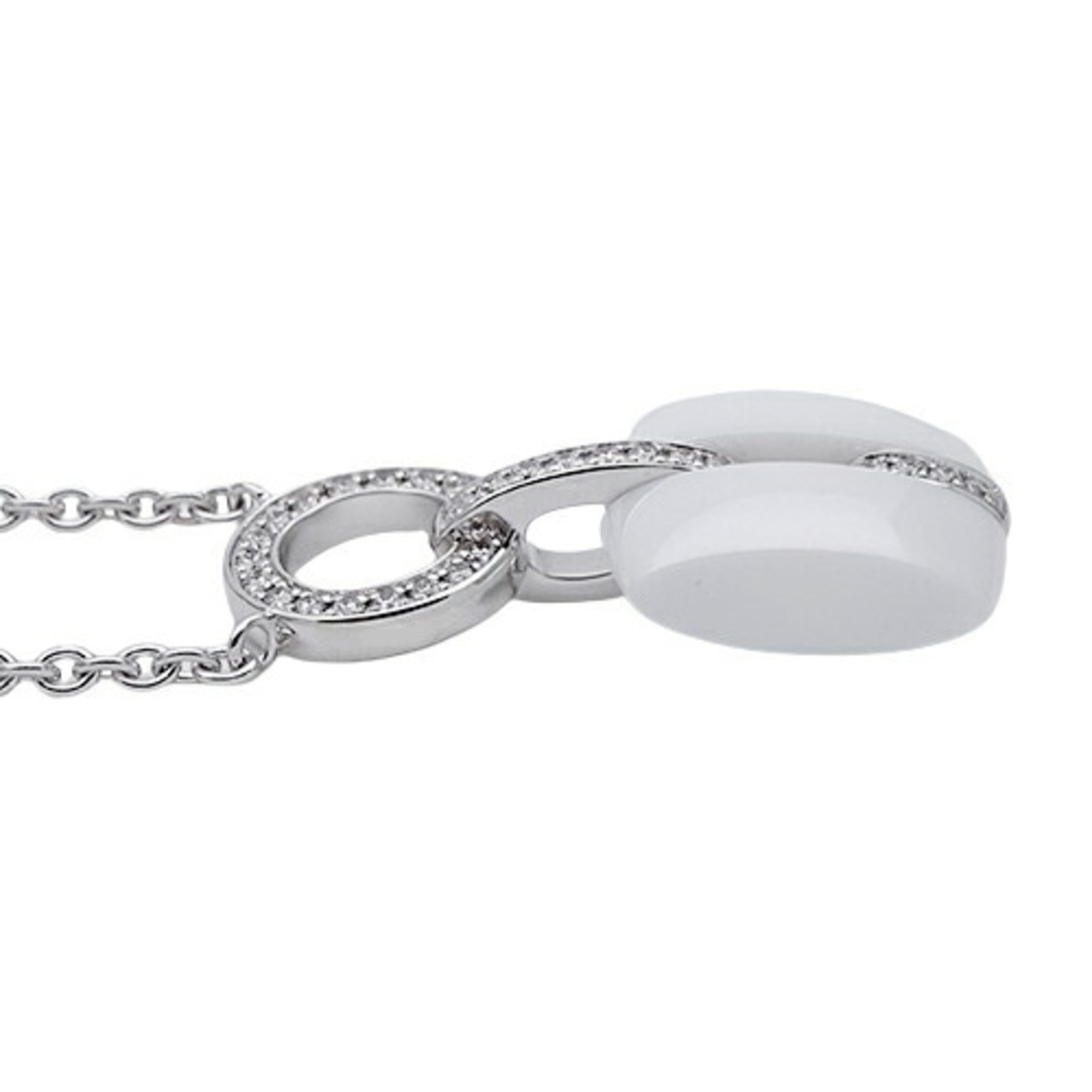 Pendant Necklace 18K White Gold with Diamond