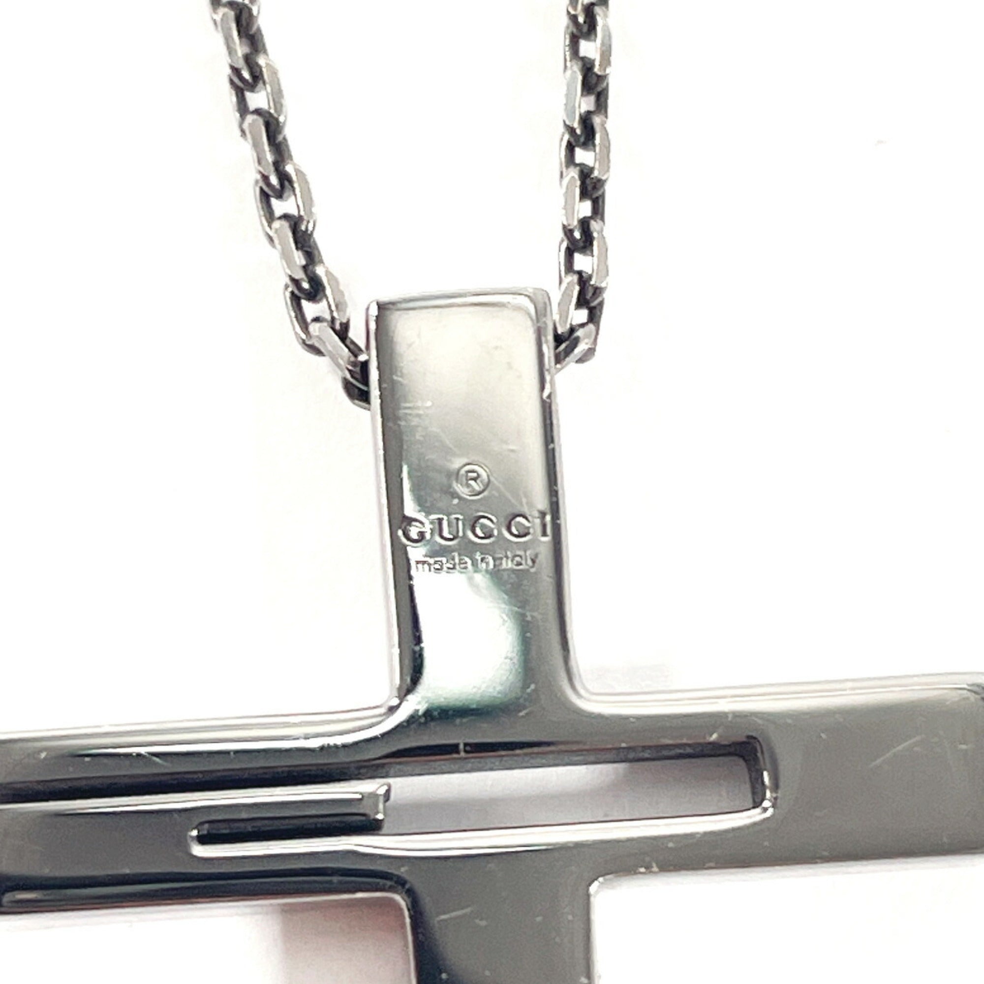 Cross Cutout Pendant Necklace Black Rhodium Plated Sterling Silver
