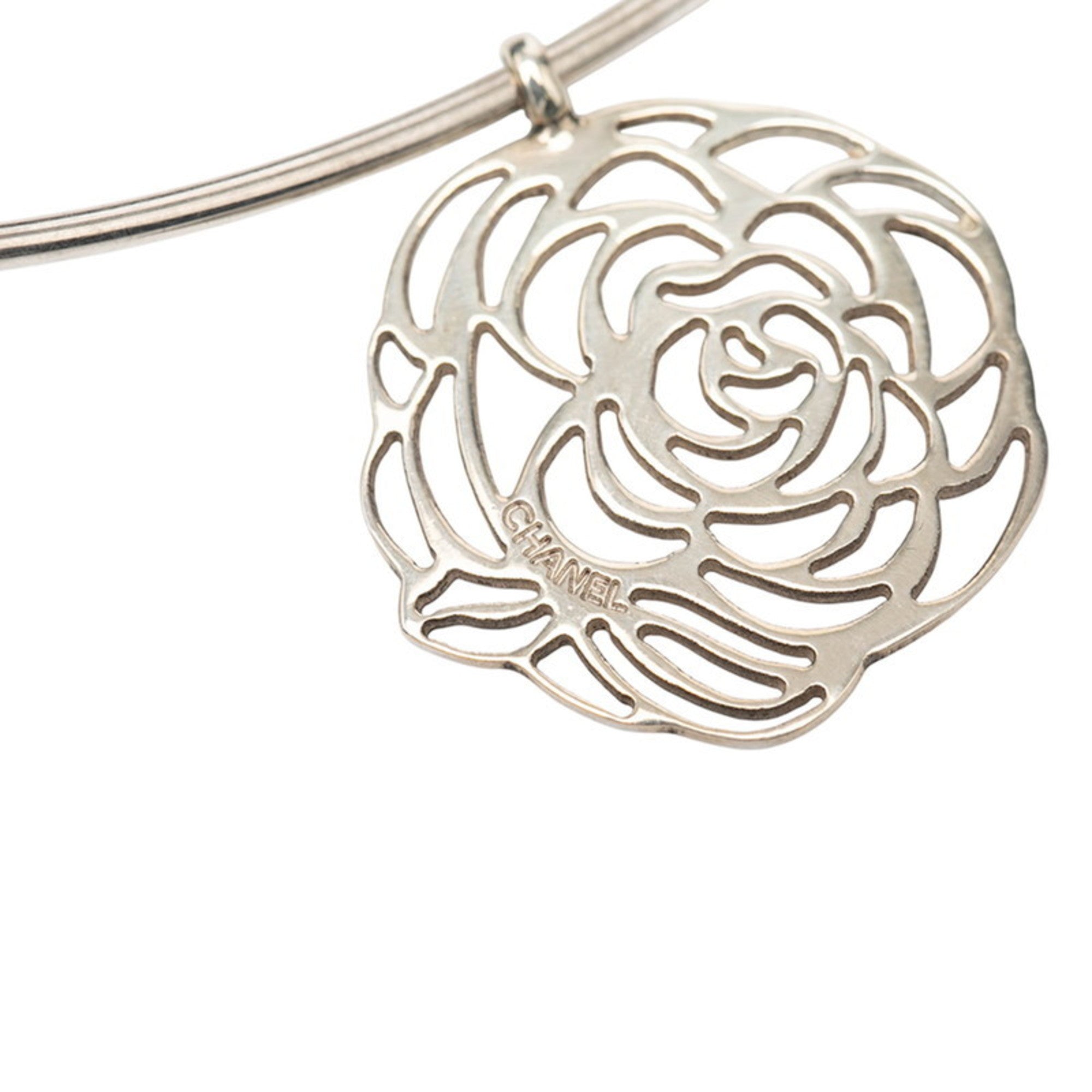Camellia Pendant Necklace Metal