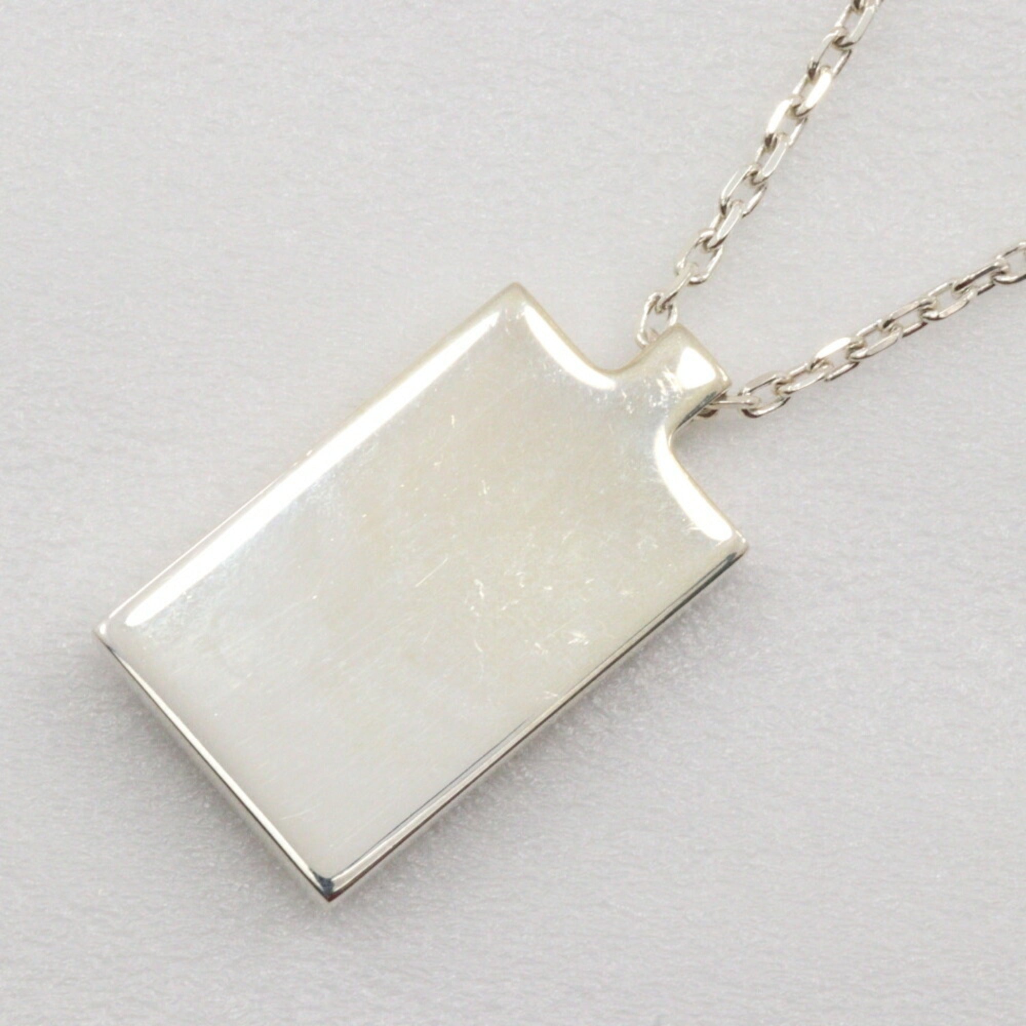 G Mark Pendant Necklace Sterling Silver