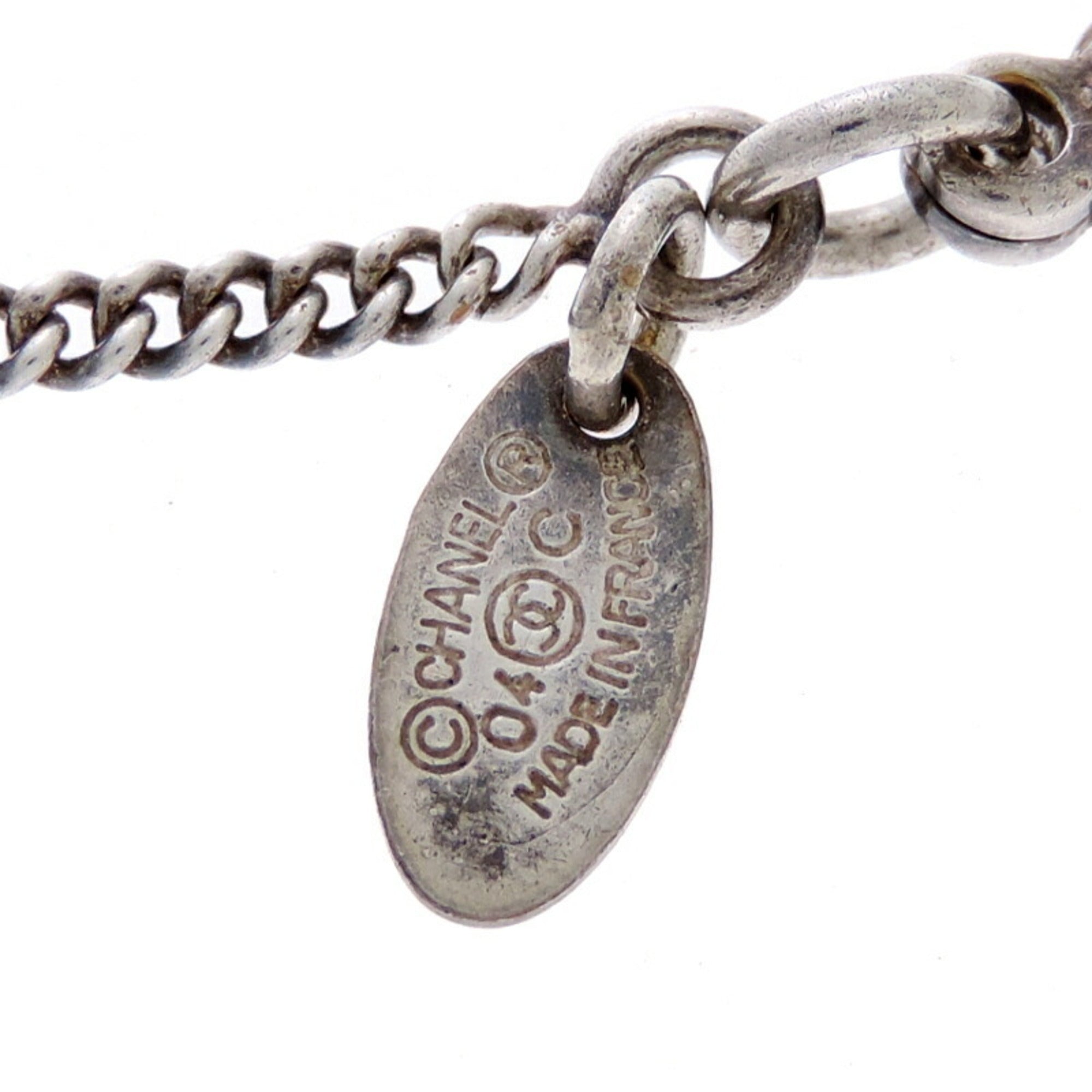 CC Logo Pendant Necklace Metal