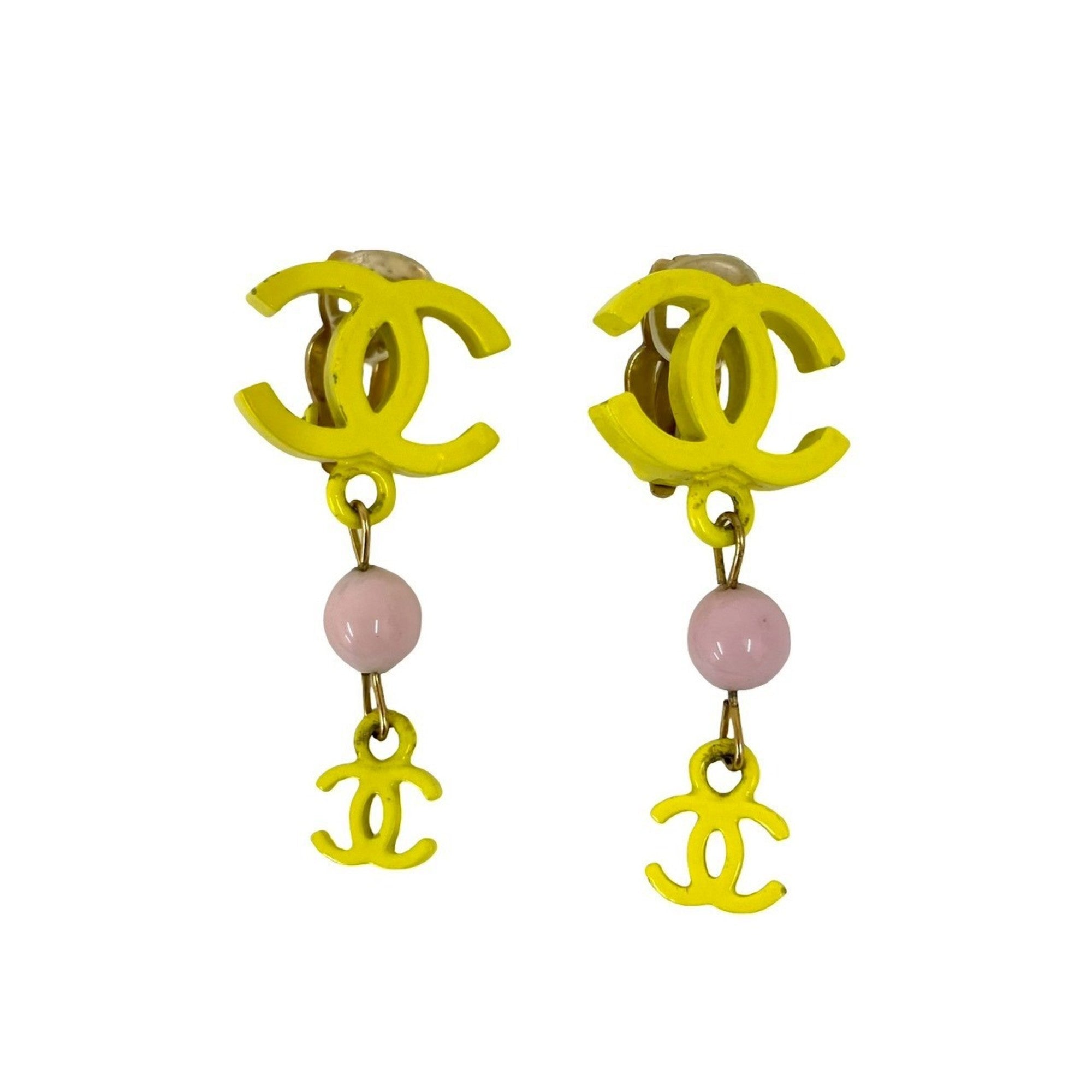 CC Logo Clip-On Earrings Metal