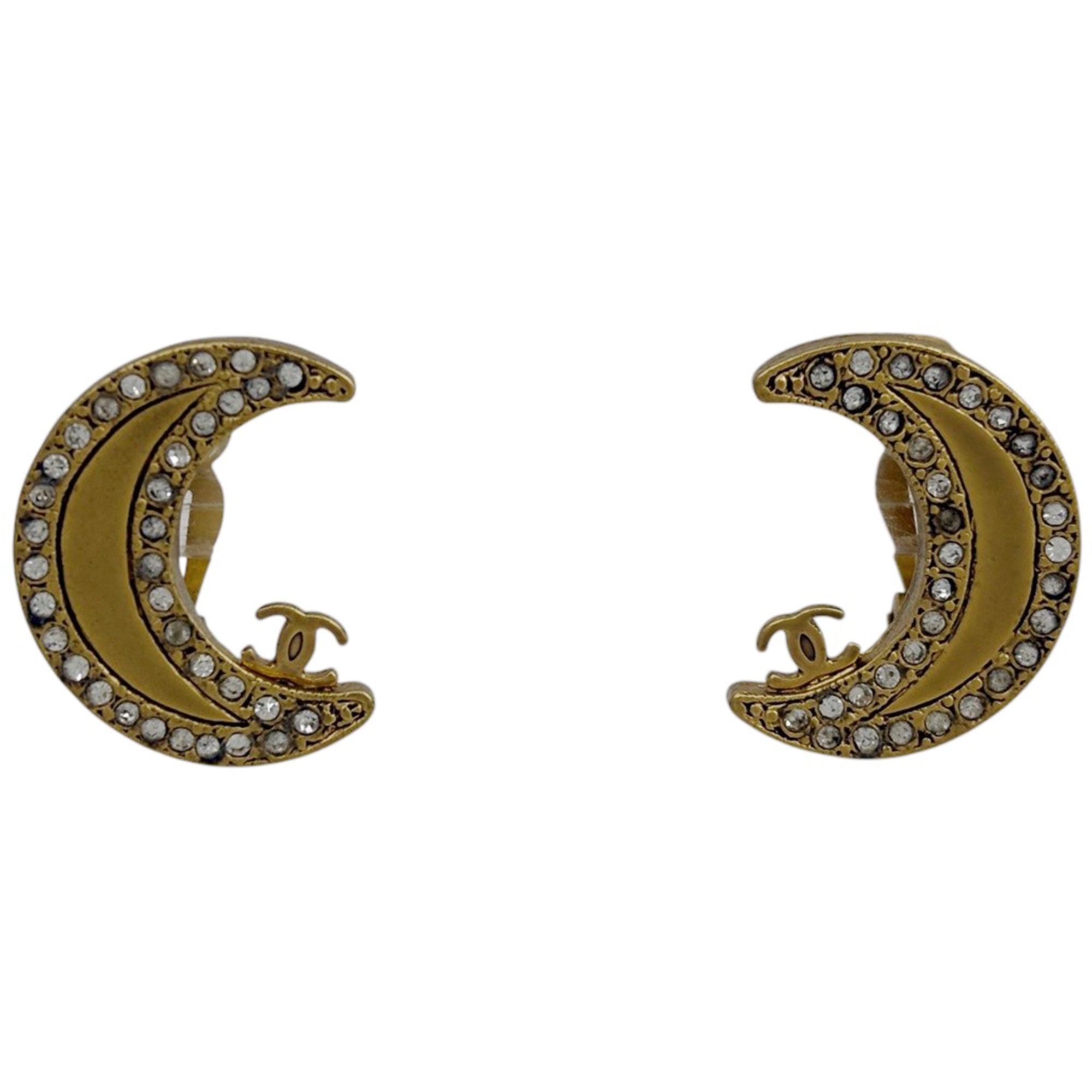 CC Logo Clip-On Earrings Metal