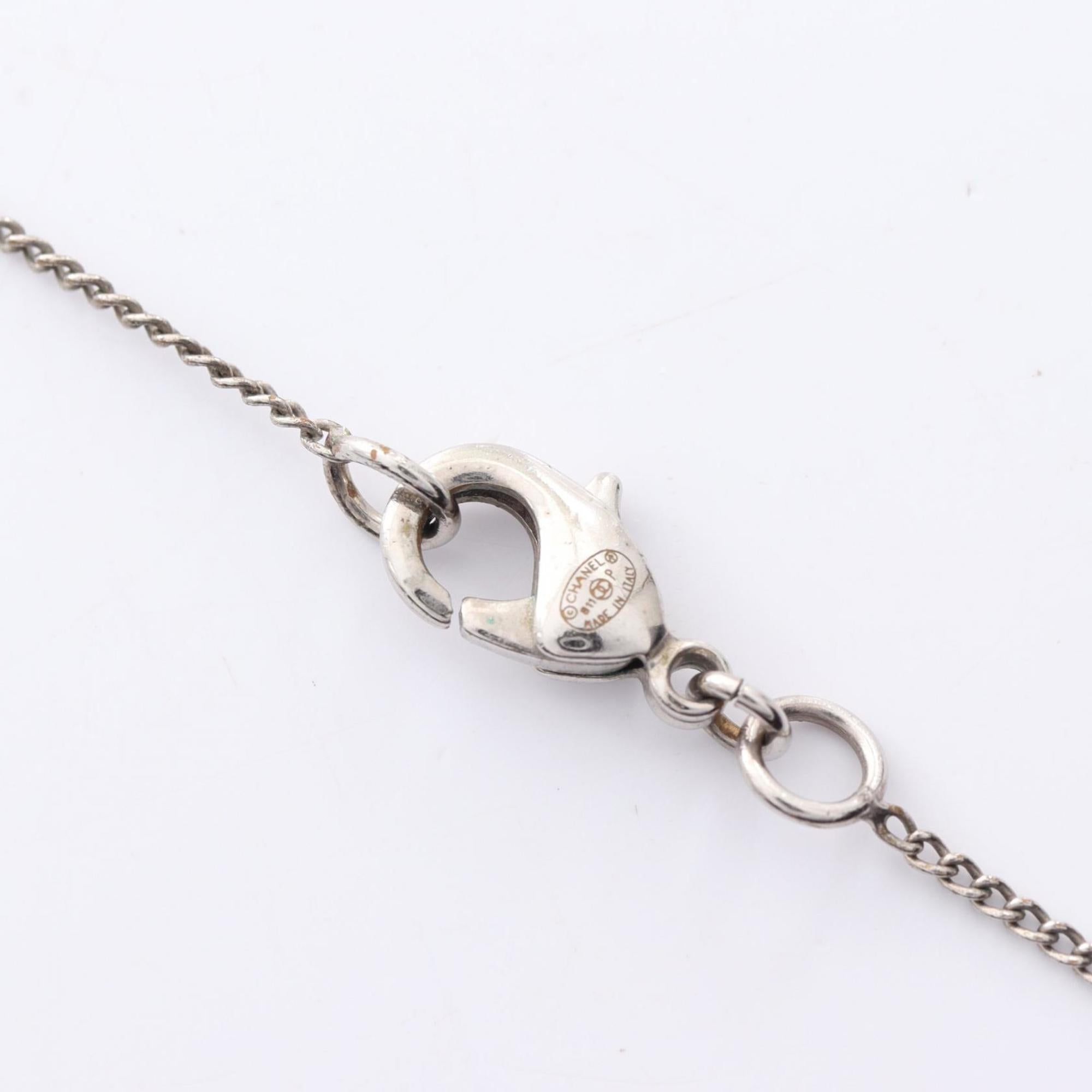 CC Logo Pendant Necklace Sterling Silver