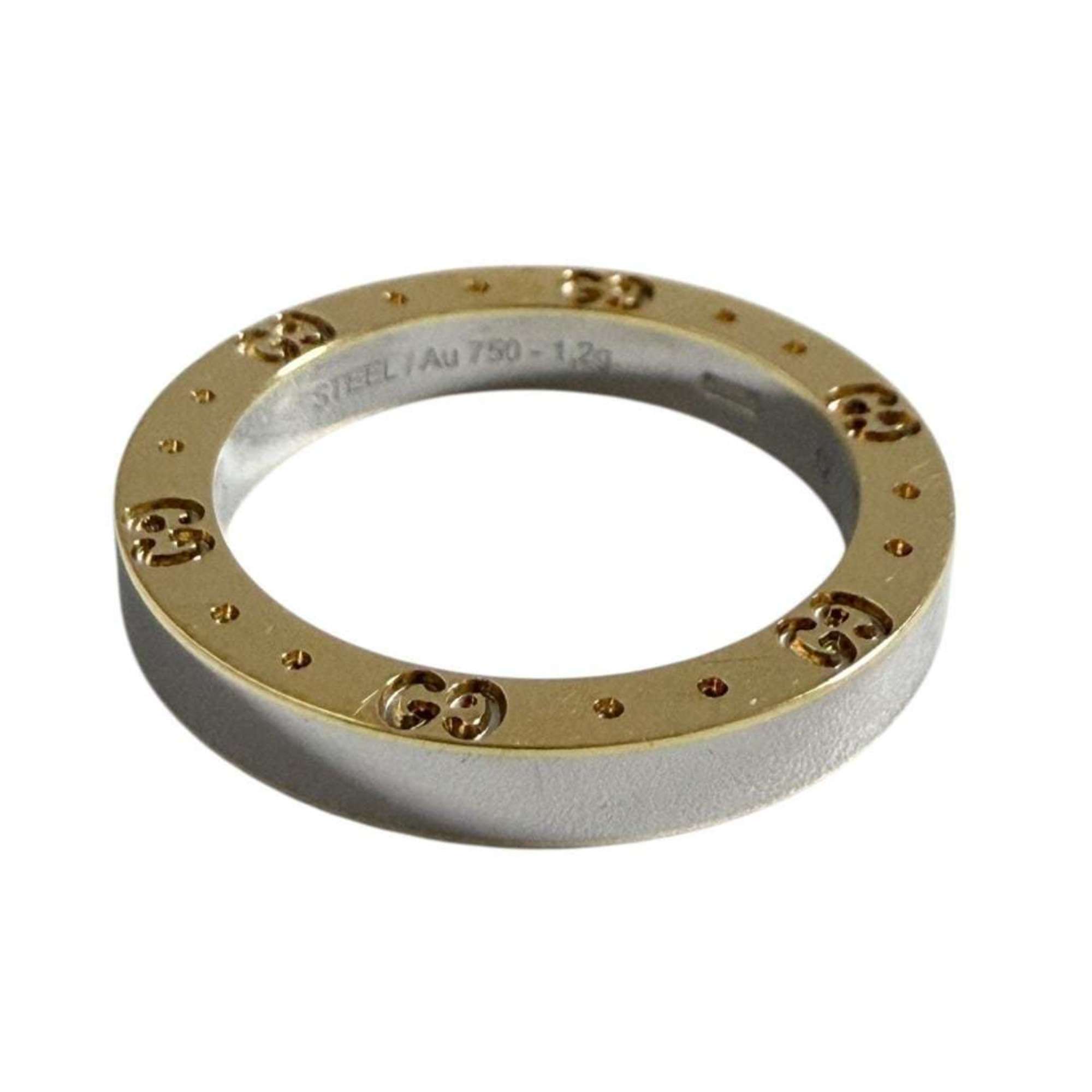 Ring 18K Yellow Gold and Stainless Steel