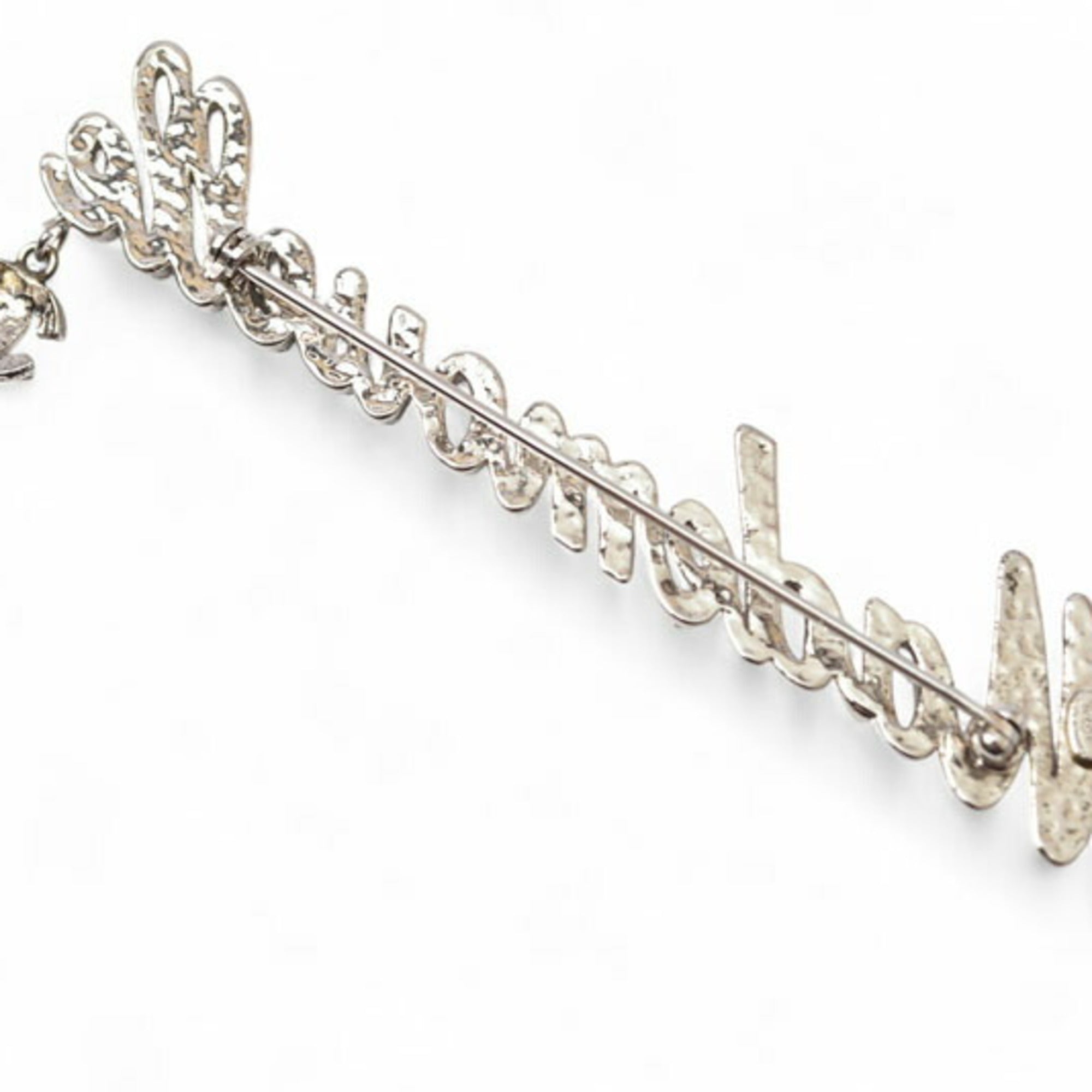 Brooch Gold and Rhinestone