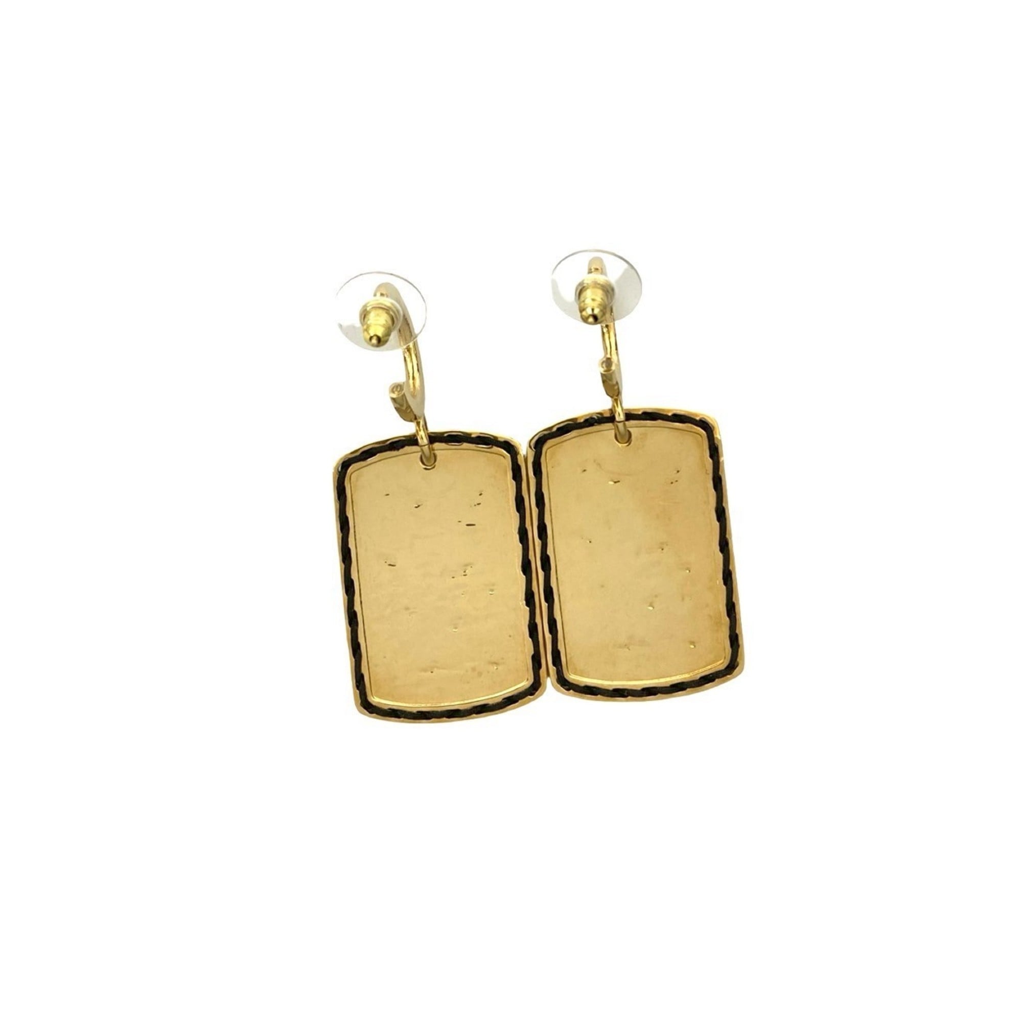 CC Logo Earrings Metal Gold-Tone Metal